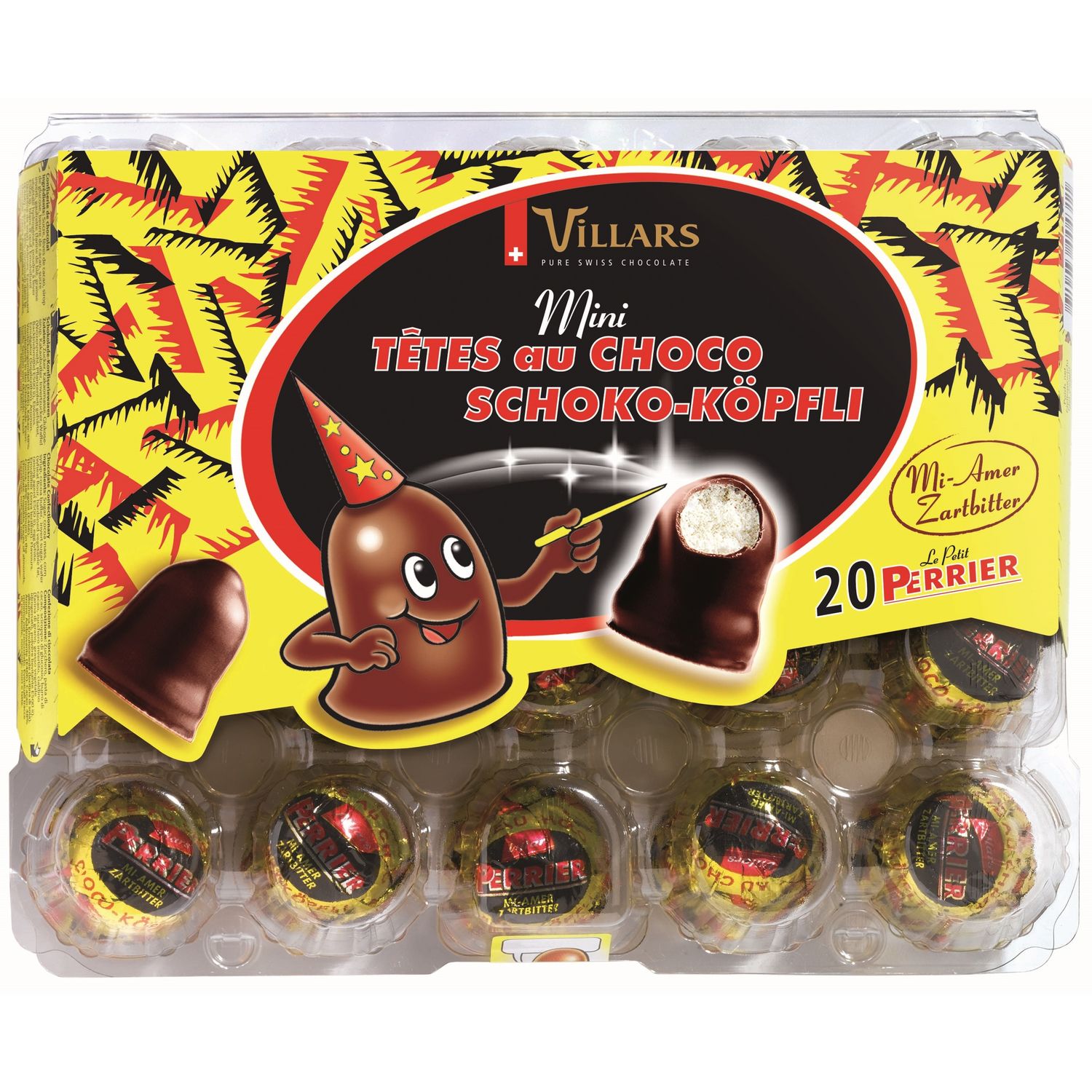 Villars Pur chocolat suisse - Assortiment Noir et Lait 7 recettes