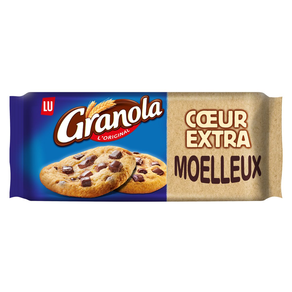 GRANOLA Cookies cœur extra moelleux aux pépites de chocolat 208g