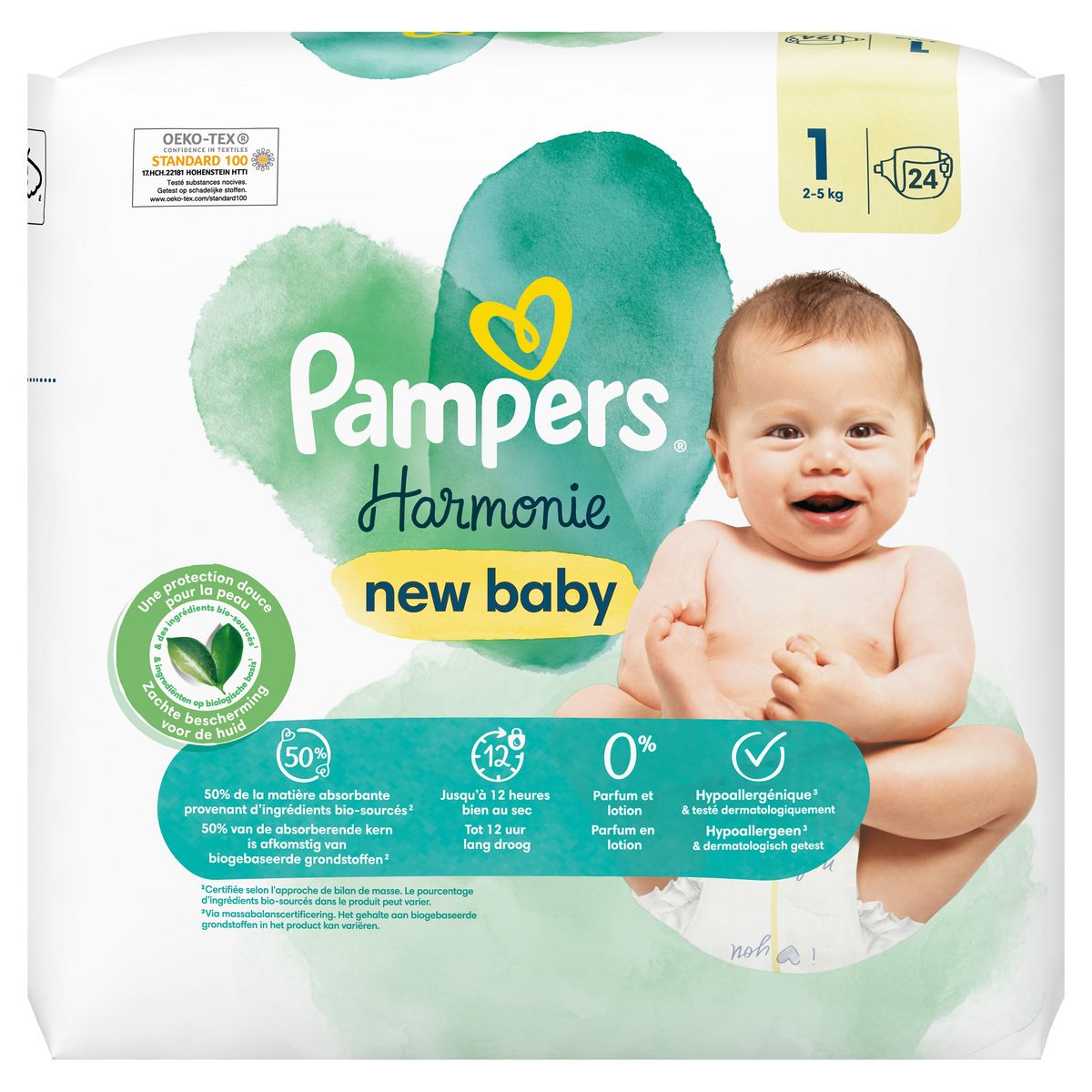 PAMPERS Premium protection couches taille 1 (2-5kg) 96 couches pas cher 