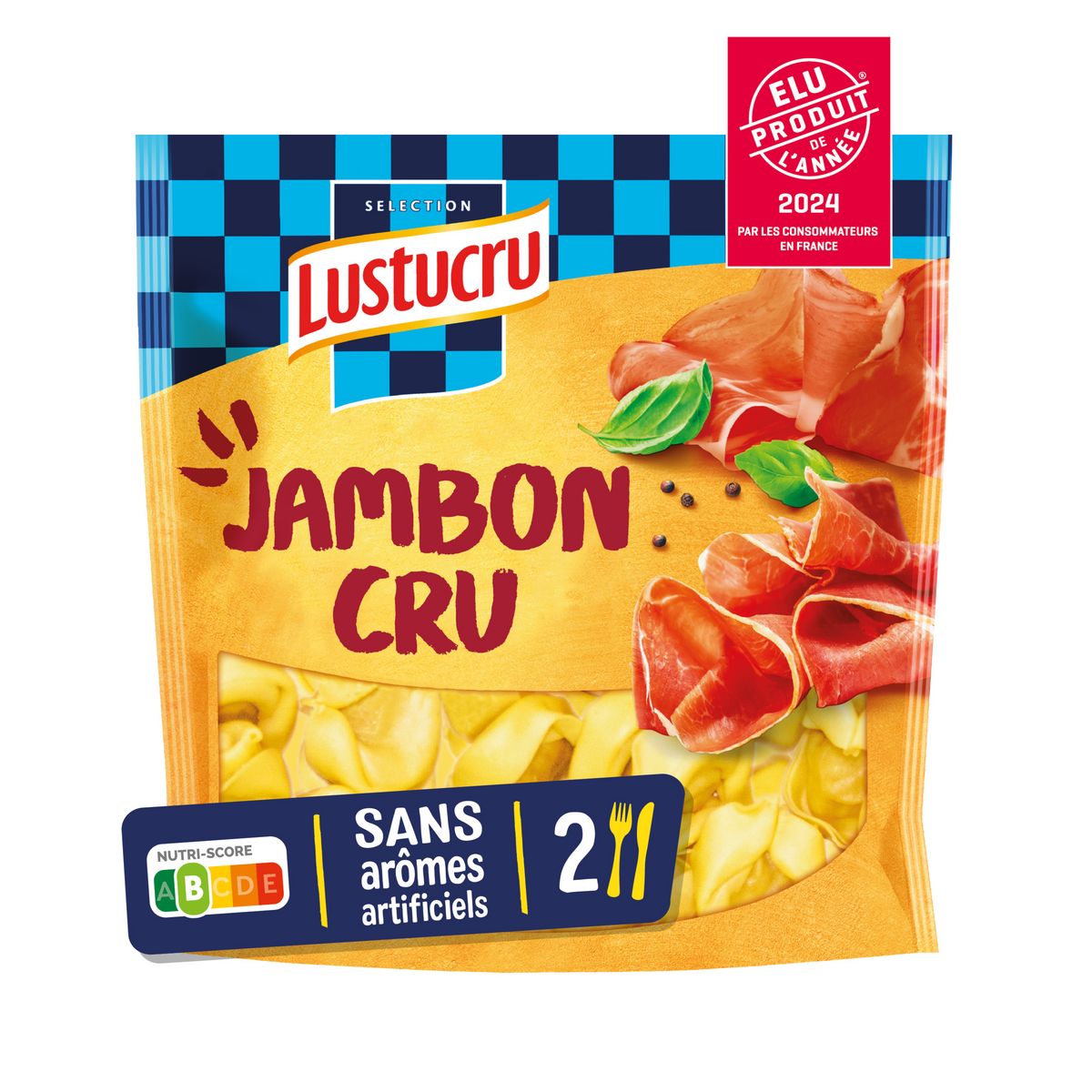 LUSTUCRU Tortellini jambon cru 2 portions 250g