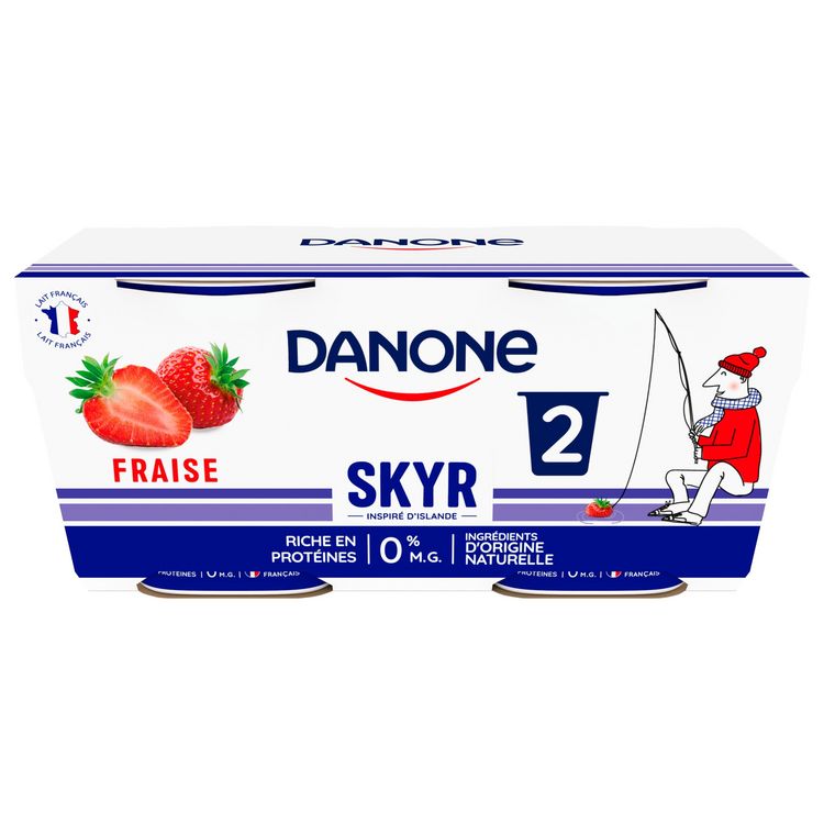 Skyr fraise 0% MG DANONE