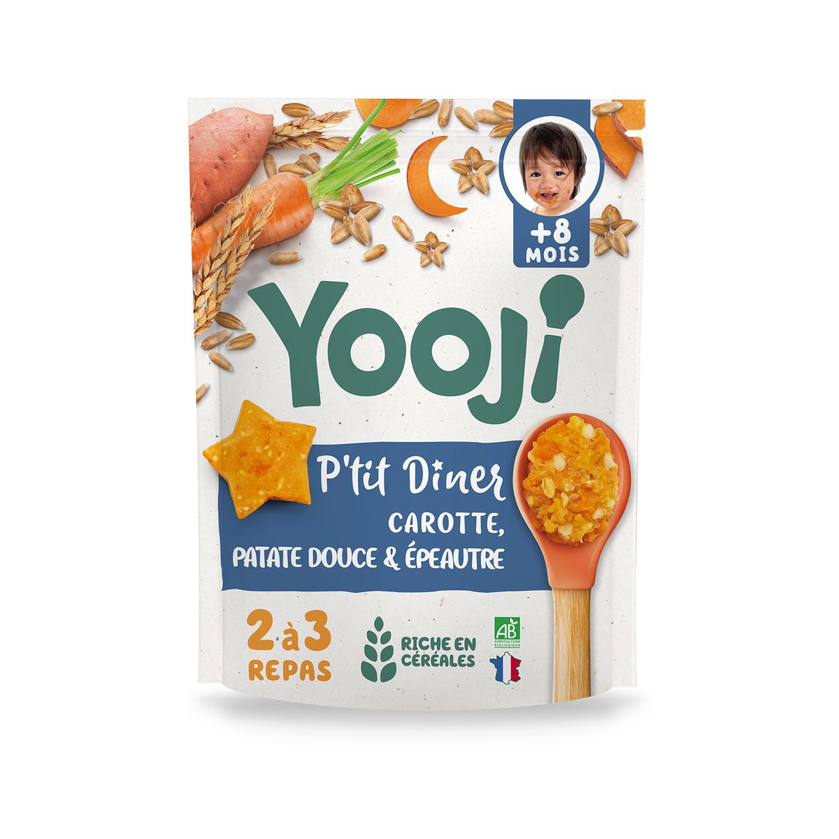 YOOJI Galets de purée de potiron bio dès 4 mois 24x20g pas cher