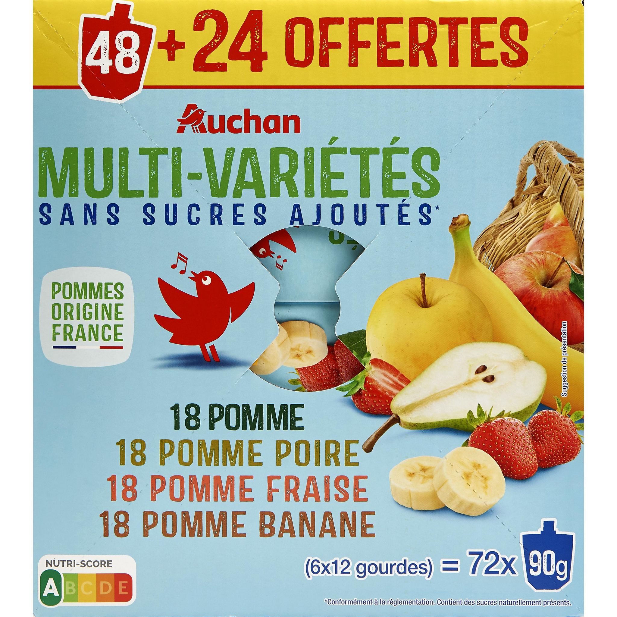 Pom'Potes pomme gourde 90g - les 48