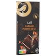 AUCHAN GOURMET Tablette de chocolat au lait, caramel et pointe de sel 1 pièce 100g