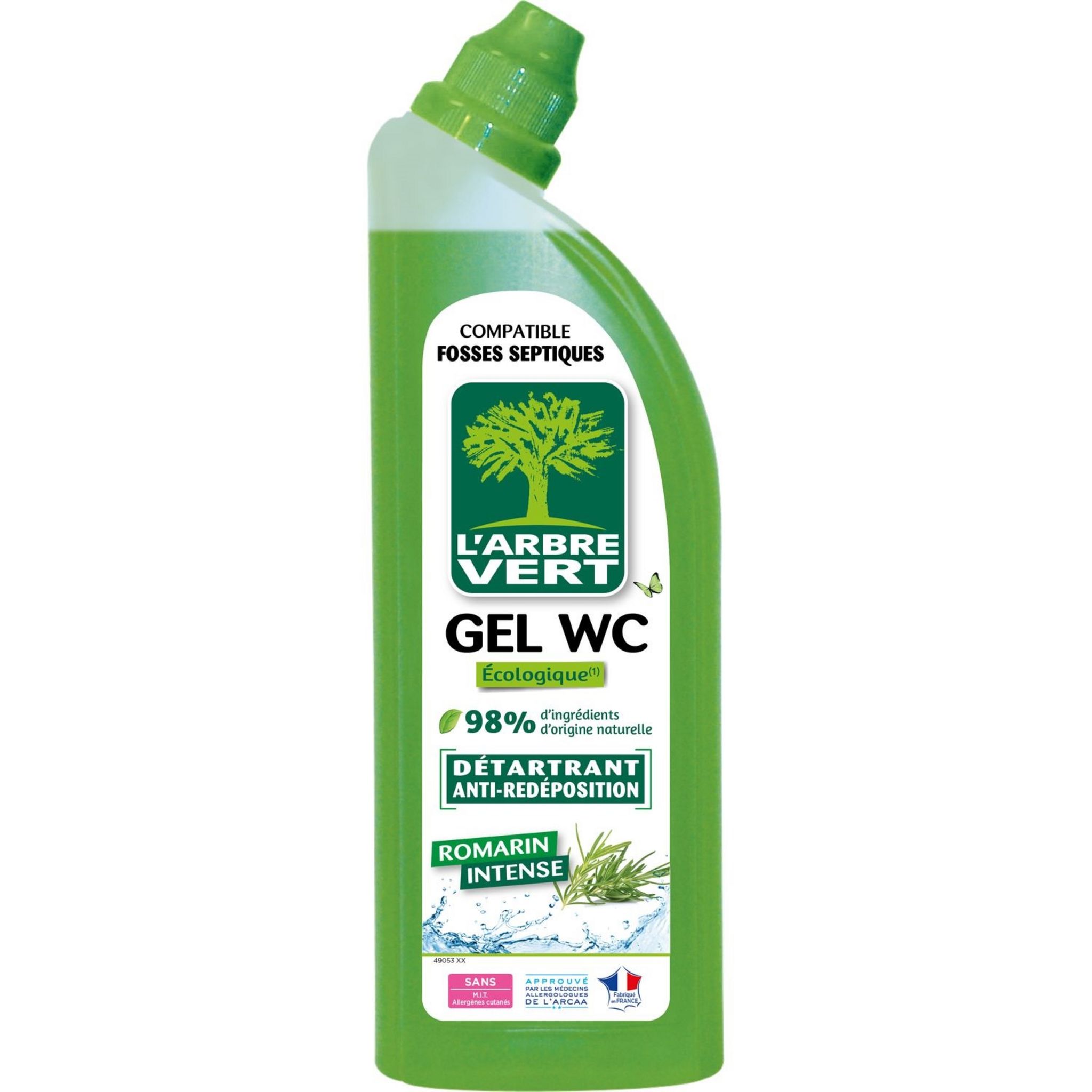 Gel WC désinfectant avec javel Harpic parfum naturel 750 ml - Gels wc