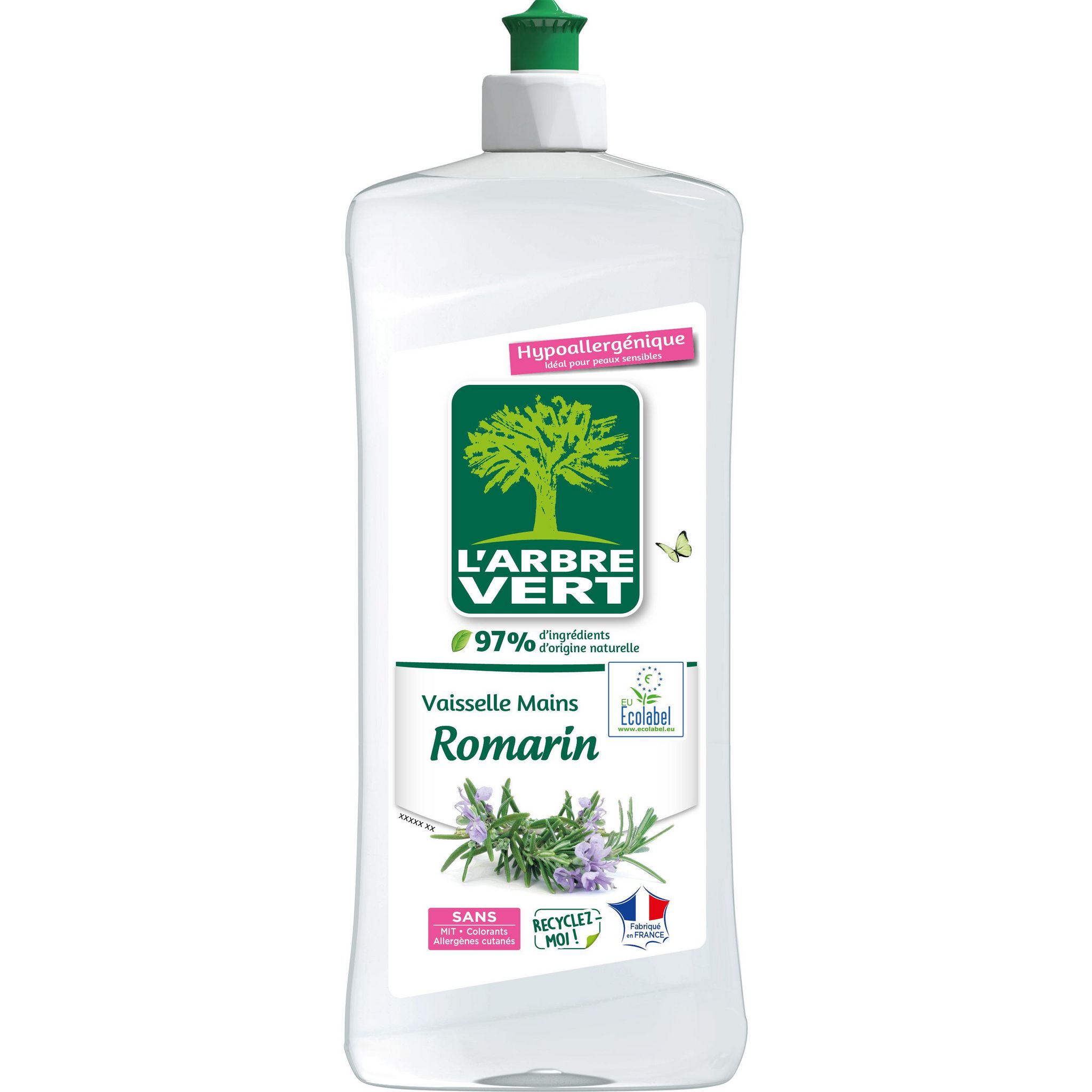 L'Arbre Vert Liquide Vaisselle Mains Citron Flacon 750ml