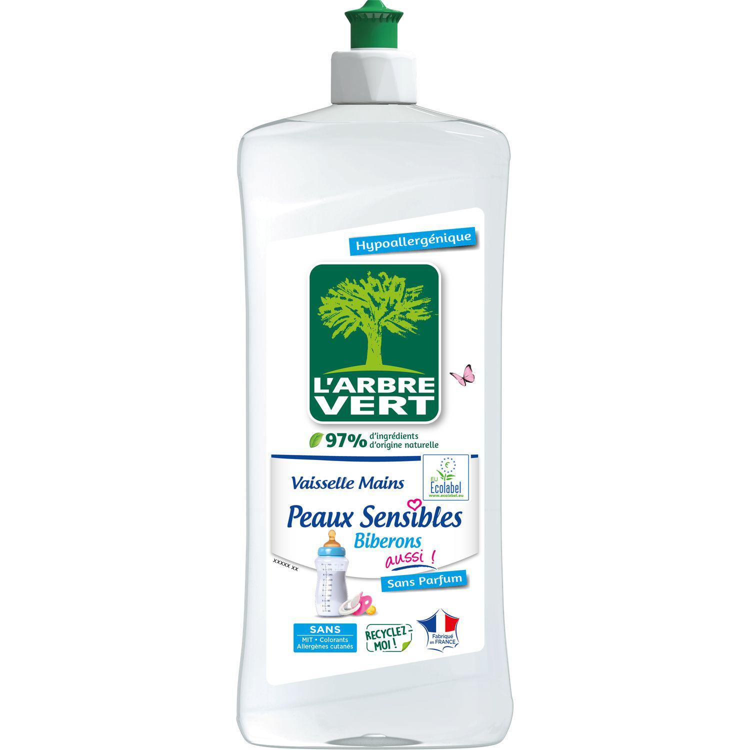 L'ARBRE VERT Recharge crème lavante pour les mains hydratante amande douce  300ml pas cher 