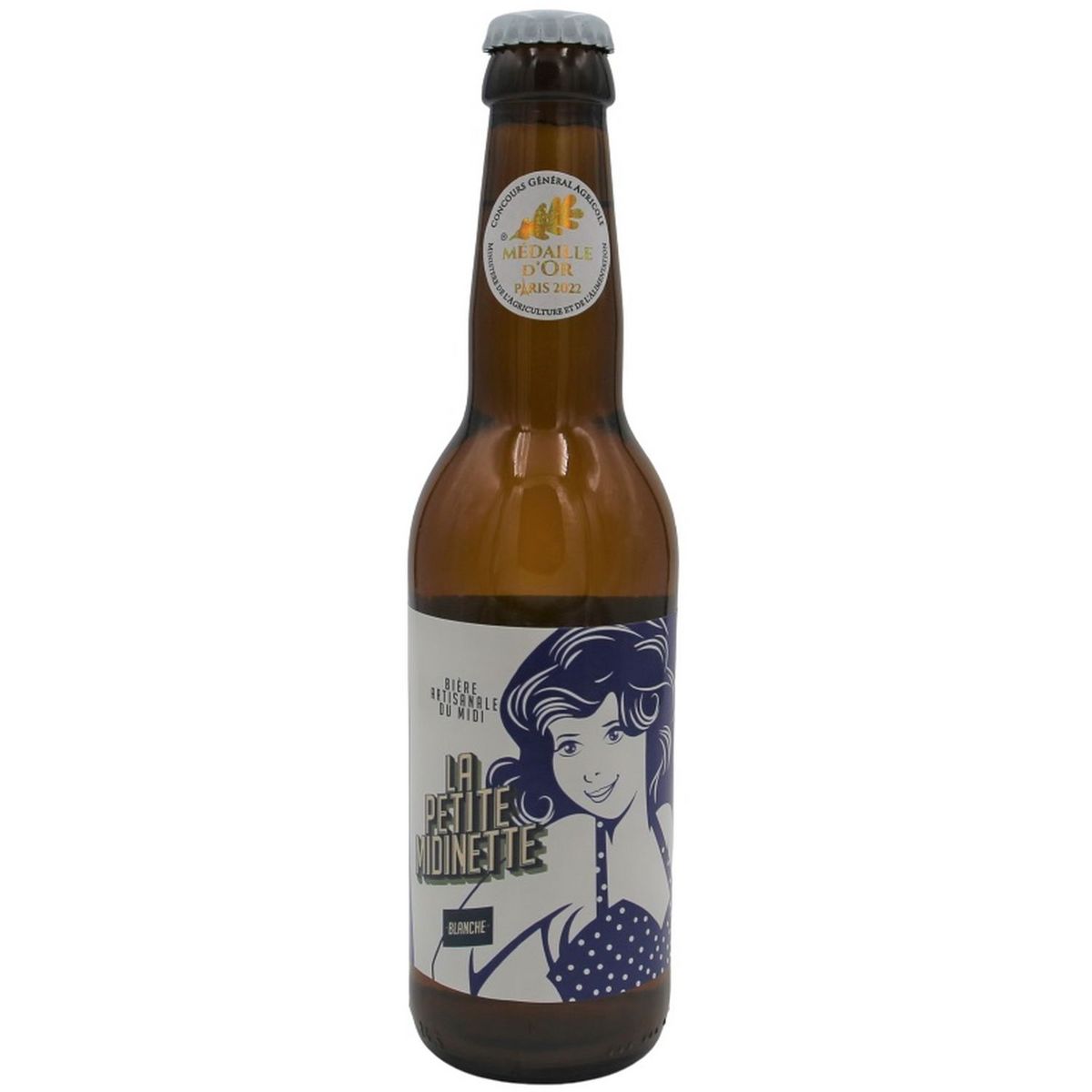 LA PETITE MIDINETTE Bière blanche artisanale 4.5% bouteille 33cl