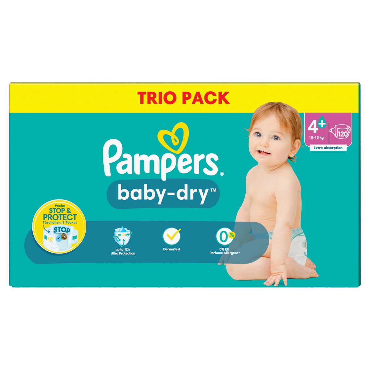 PAMPERS Harmonie couches taille 4 84 couches pas cher 