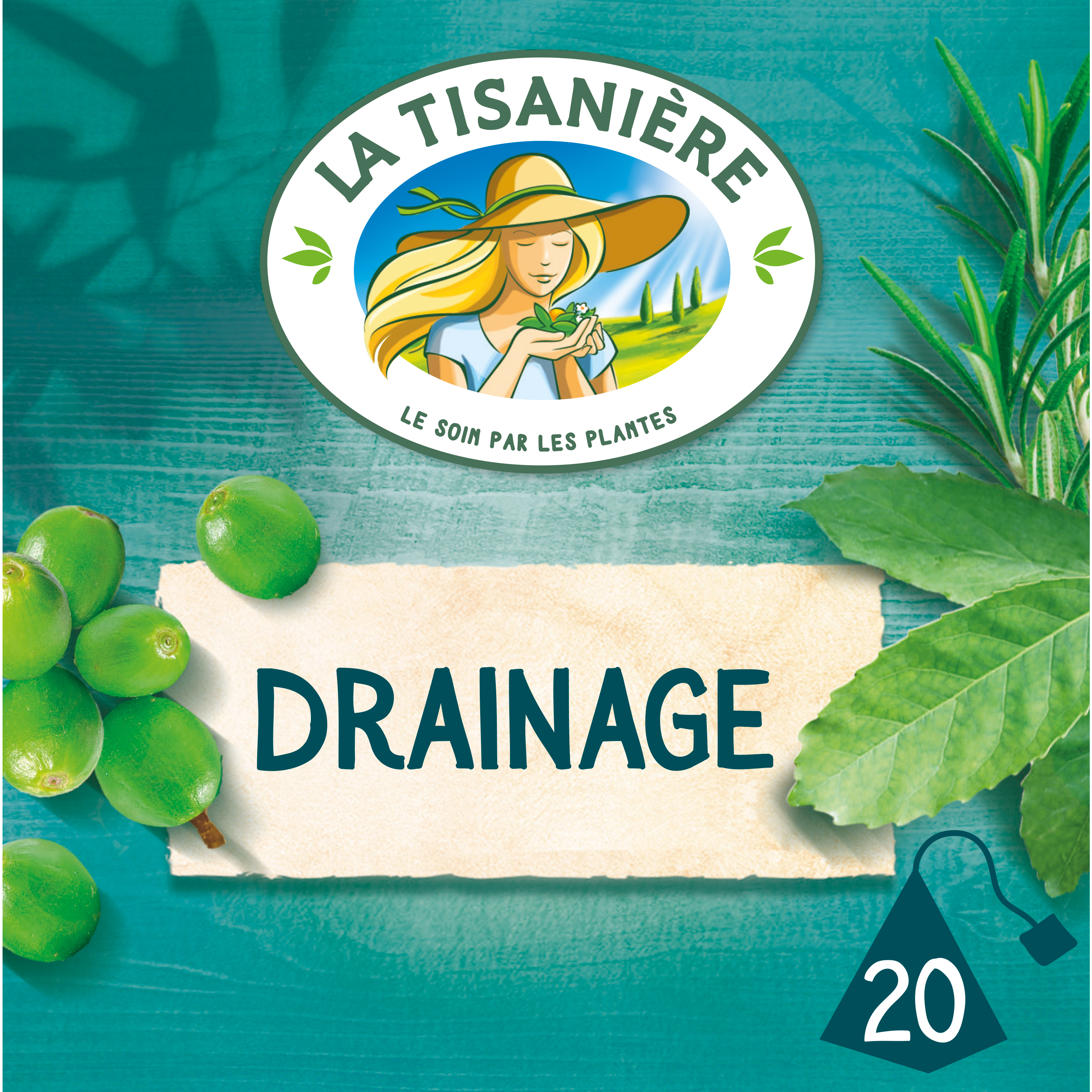 LA TISANIERE Infusion drainage et élimination 25 sachets 37,5g pas cher 