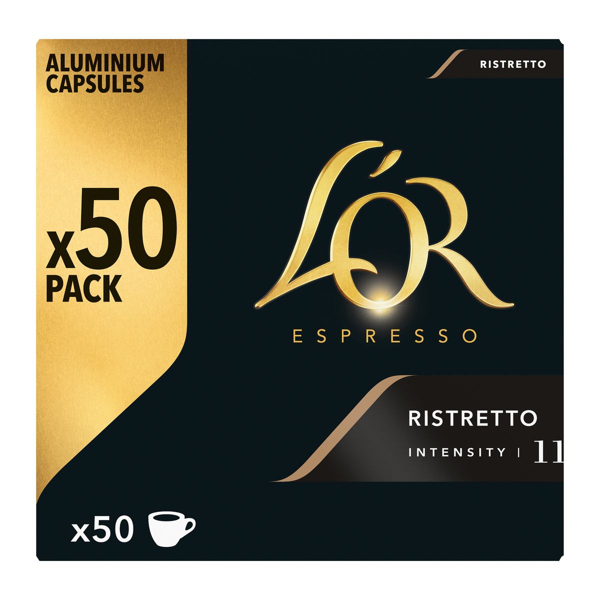 L'OR ESPRESSO Capsules de café ristretto intensité 11 compatibles