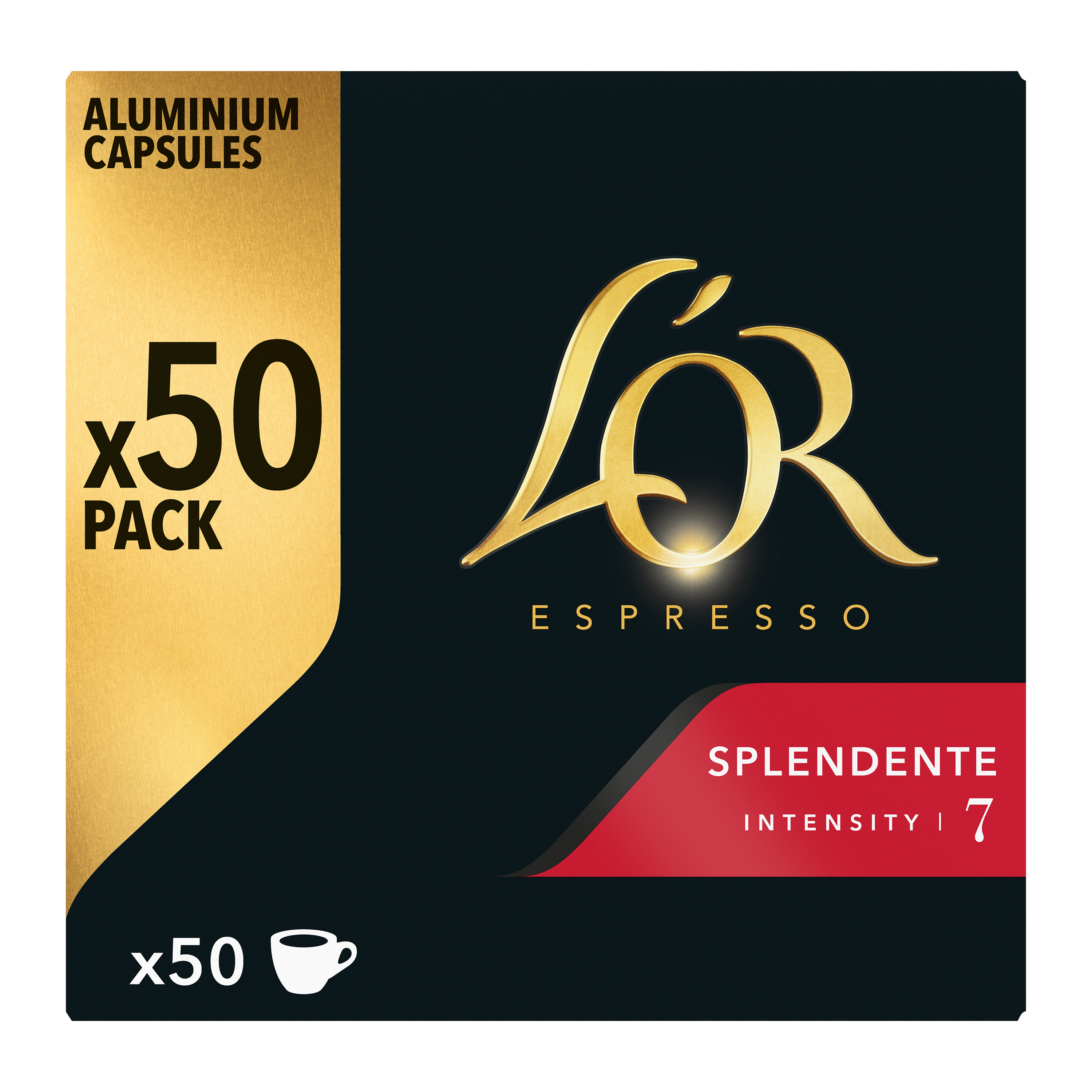 L'OR ESPRESSO Capsules de café ristretto intensité 11 compatibles Nespresso  50 capsules 260g pas cher 