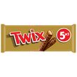TWIX Barres chocolatées au biscuit recouvert de caramel 5 pièces 250g