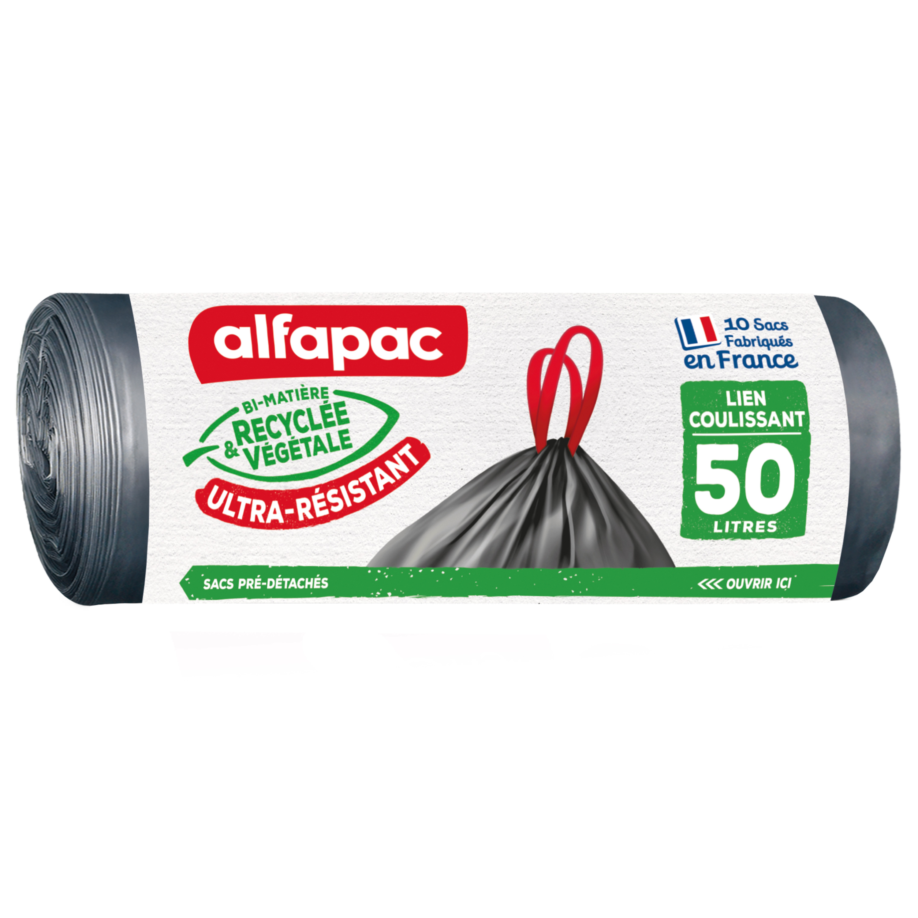 Promo SAC POUBELLE LIEN COULISSANT ULTRA RESISTANT ALFAPAC chez Auchan