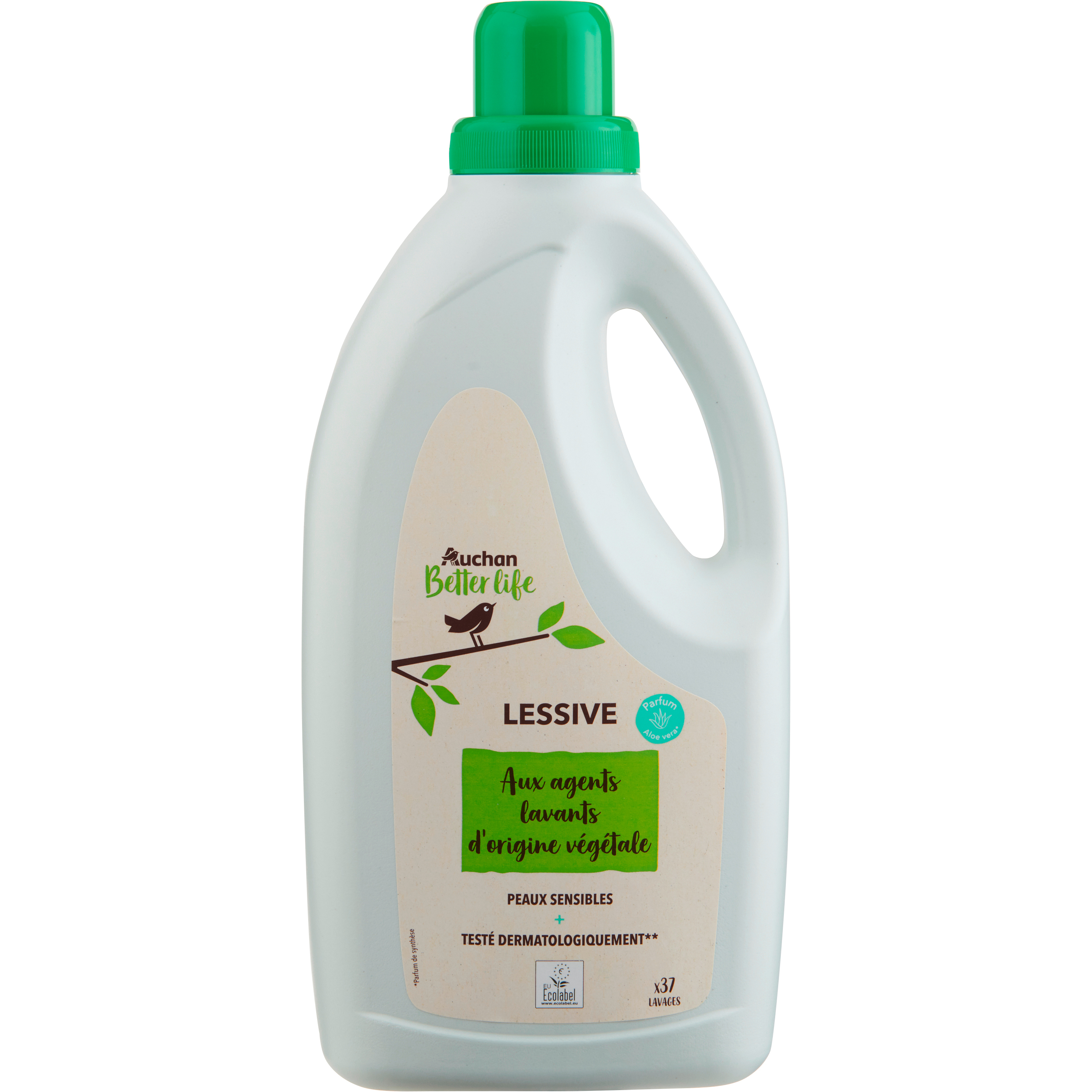 LE CHAT Sensitive Lessive liquide au savon de Marseille et à l'aloe vera 44  lavages 2.2l pas cher 