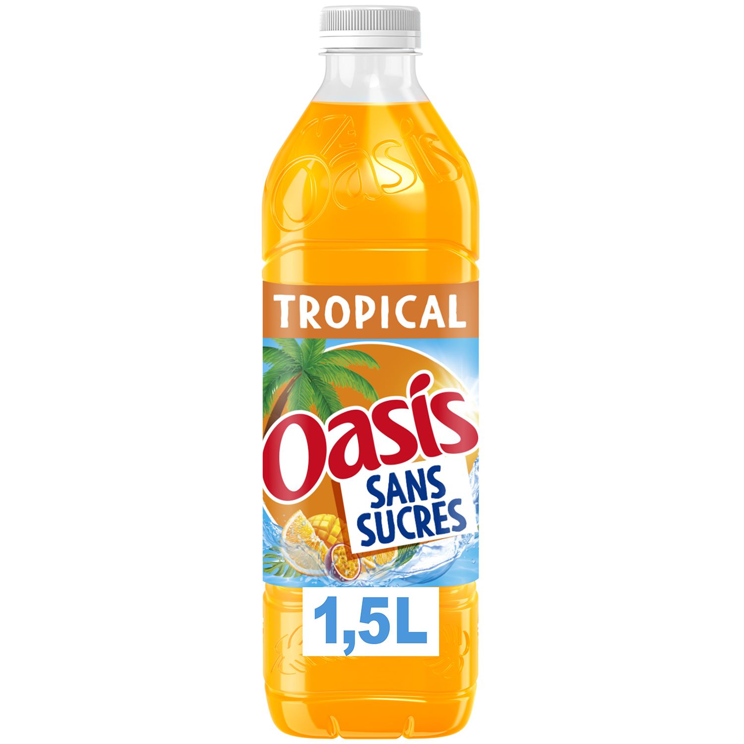 OASIS Boisson aux fruits Tropical sans sucres 1.5l pas cher