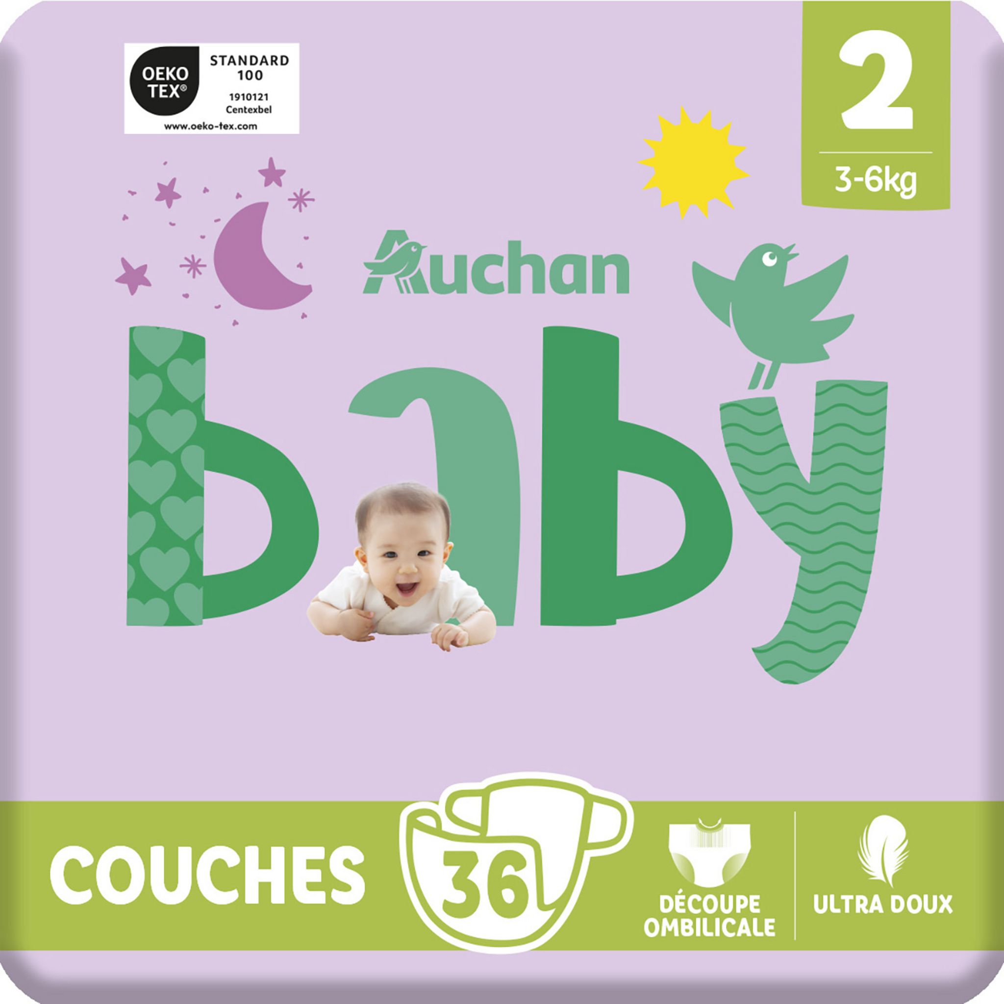 Pack couches taille 2 (3 à 6 kg)