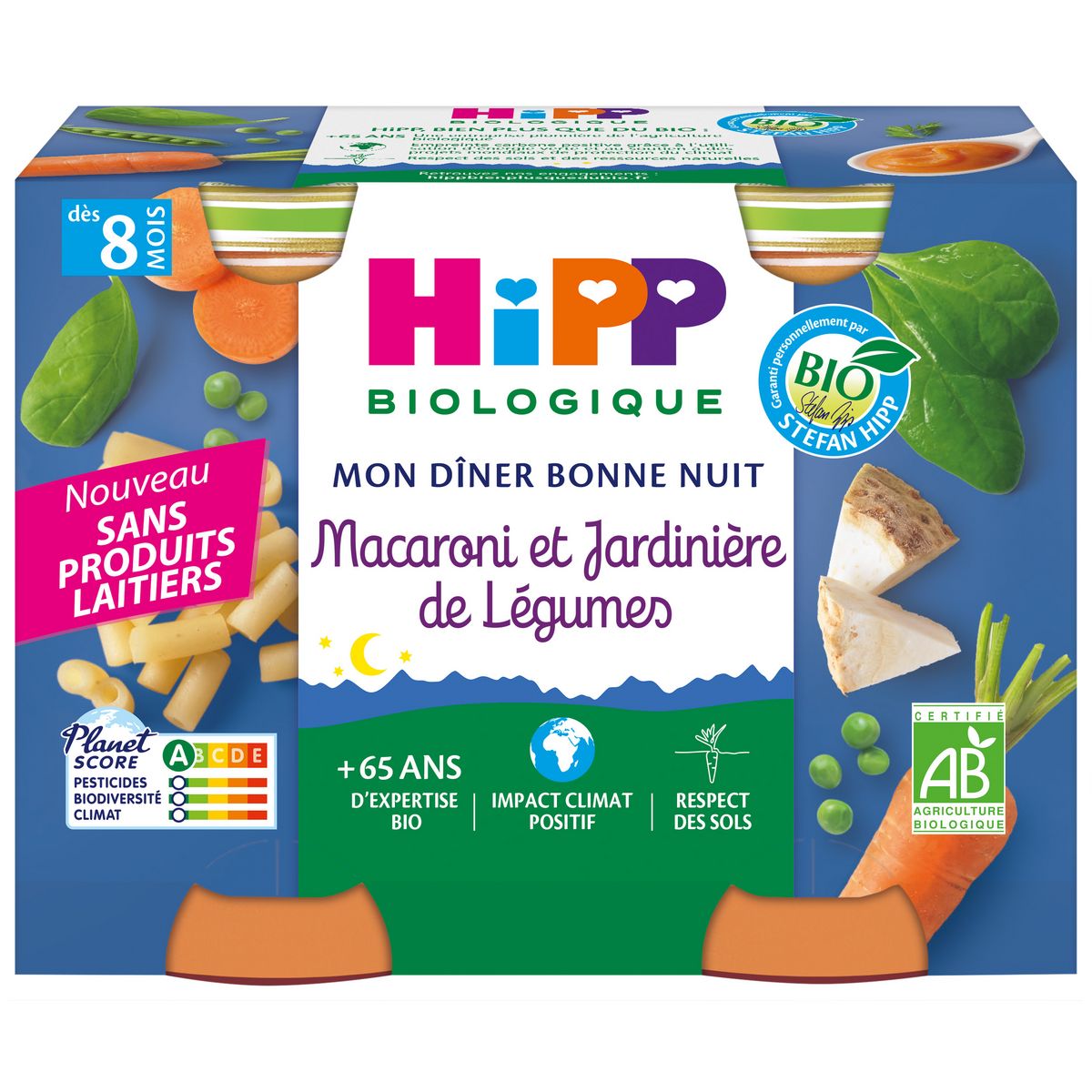 HIPP Petit pot aux légumes bio 4 variétés dès 4 mois 4x125g pas cher 