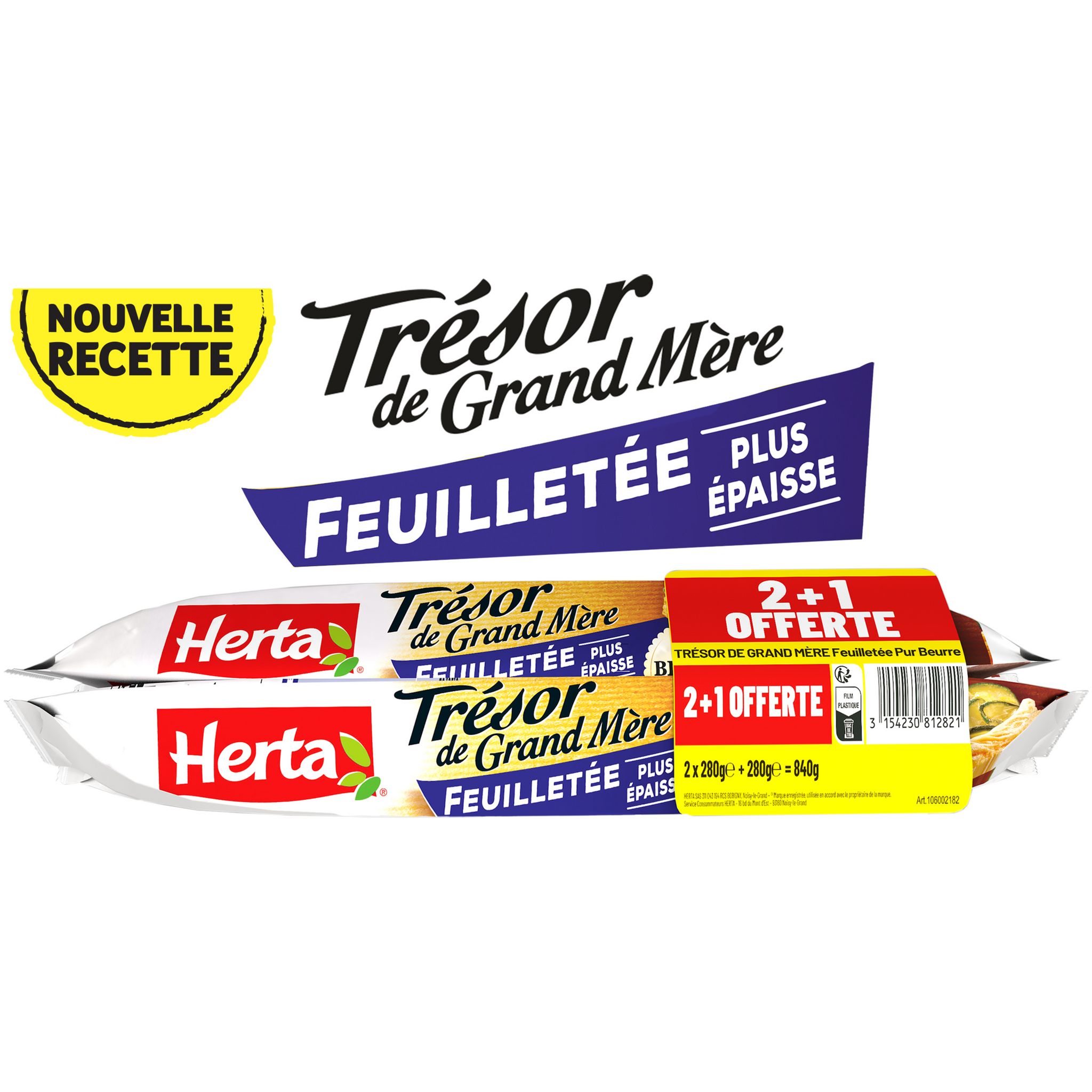 AUCHAN Pâte feuilletée épaisse 280g pas cher 