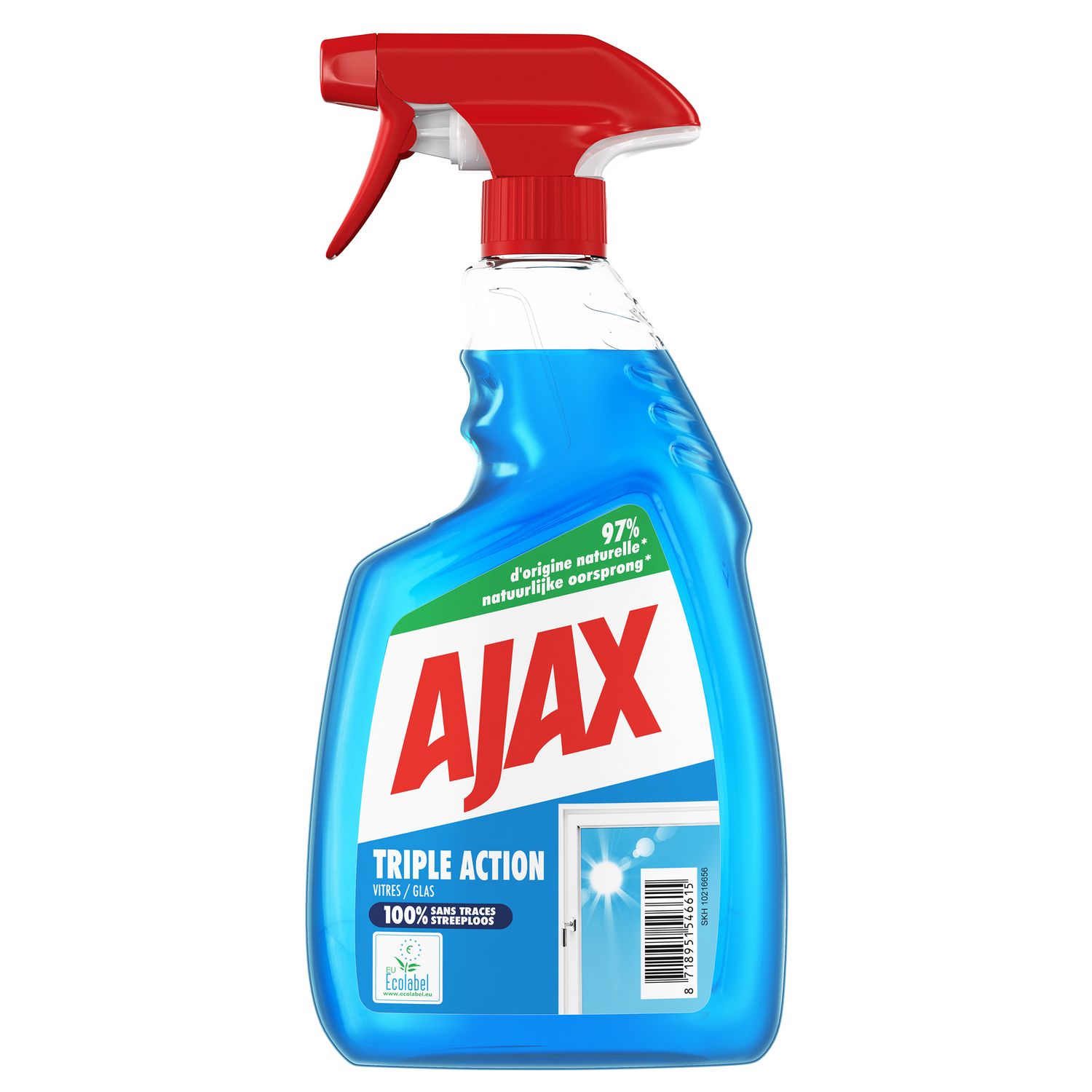 40 lingettes vitre Ajax - Nettoyants vitres en spray