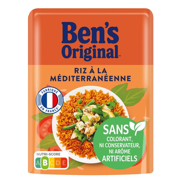 BEN'S ORIGINAL Riz curry et légumes sachet express 1 personne 250g pas cher  
