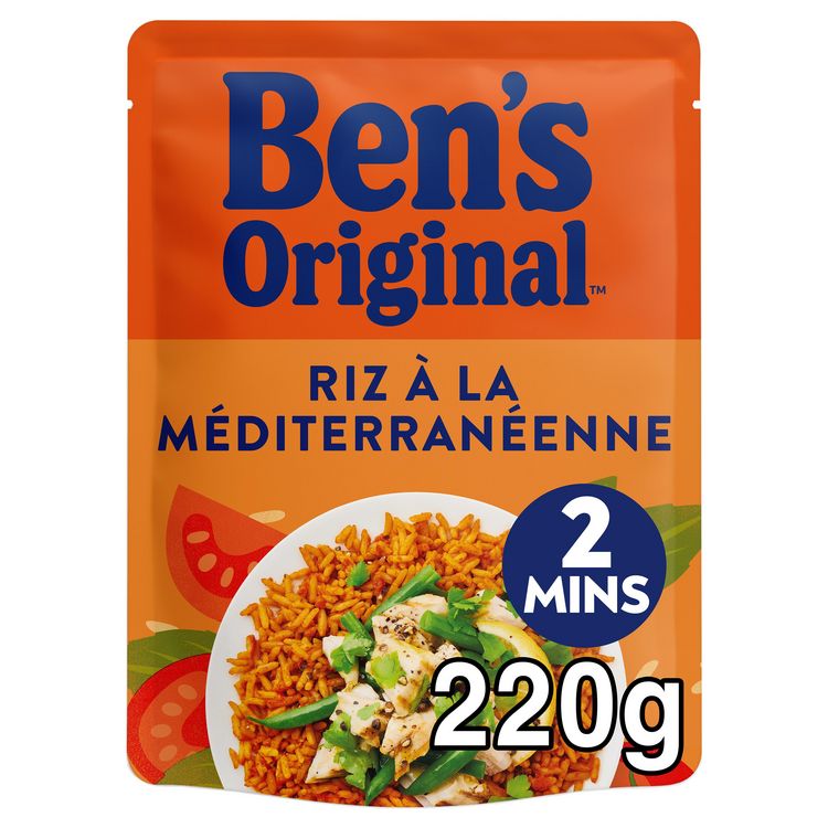 BEN'S ORIGINAL Riz curry et légumes sachet express 1 personne 250g pas cher  