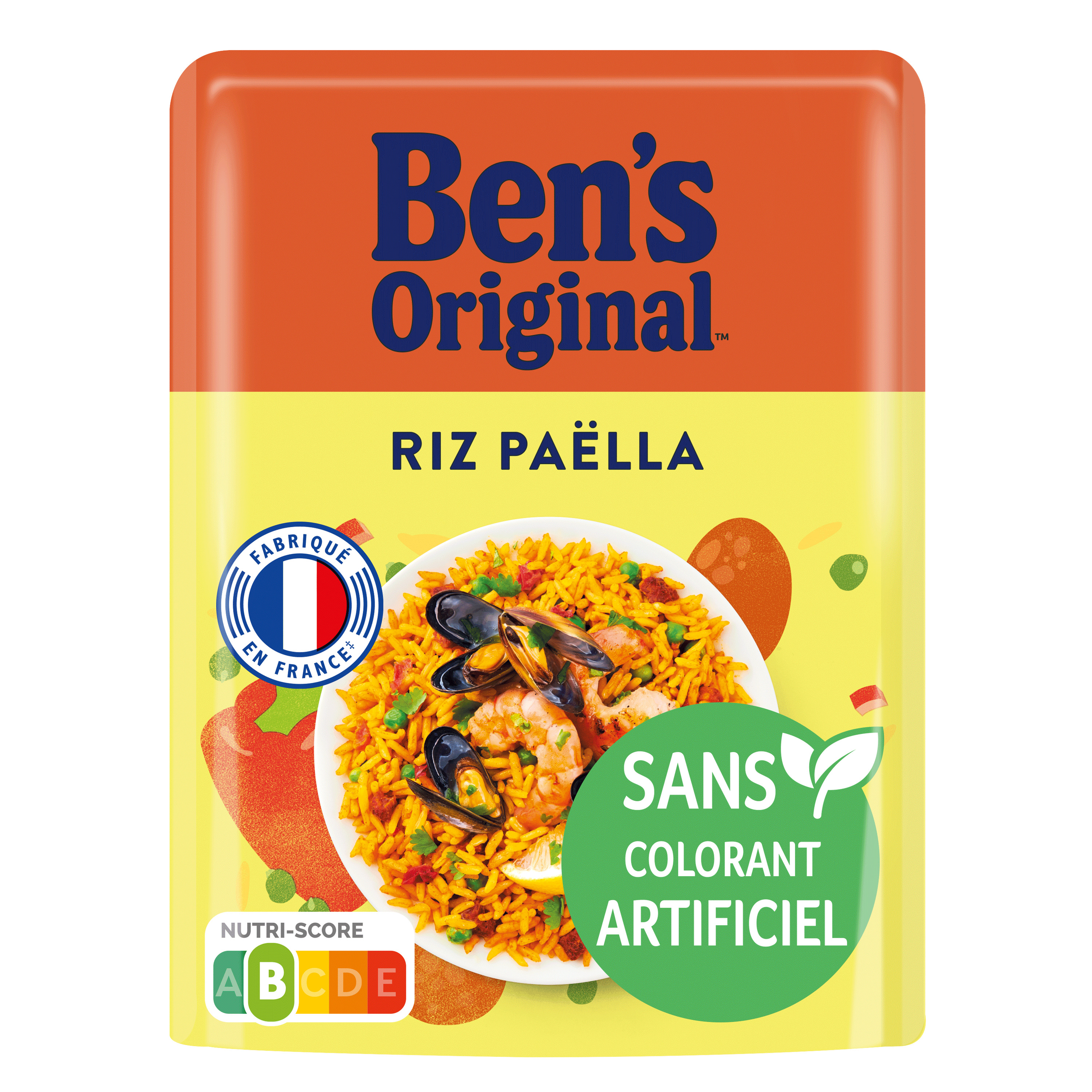 Riz micro-ondable paella 2 min, Ben's Original (250 g)