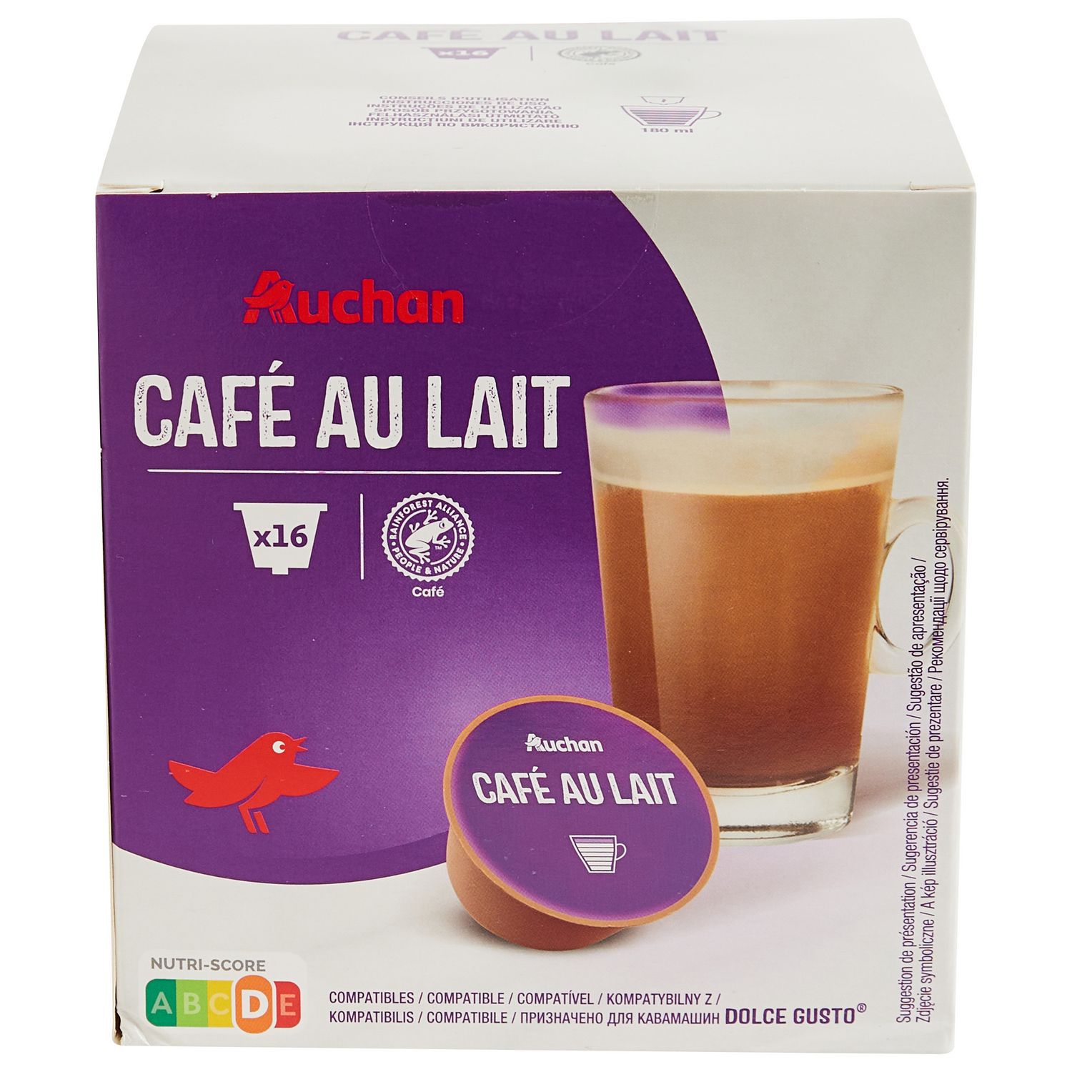 Café dosettes Compatibles Dolce Gusto Cappuccino CARTE NOIRE : la boite de  16 capsules à Prix Carrefour