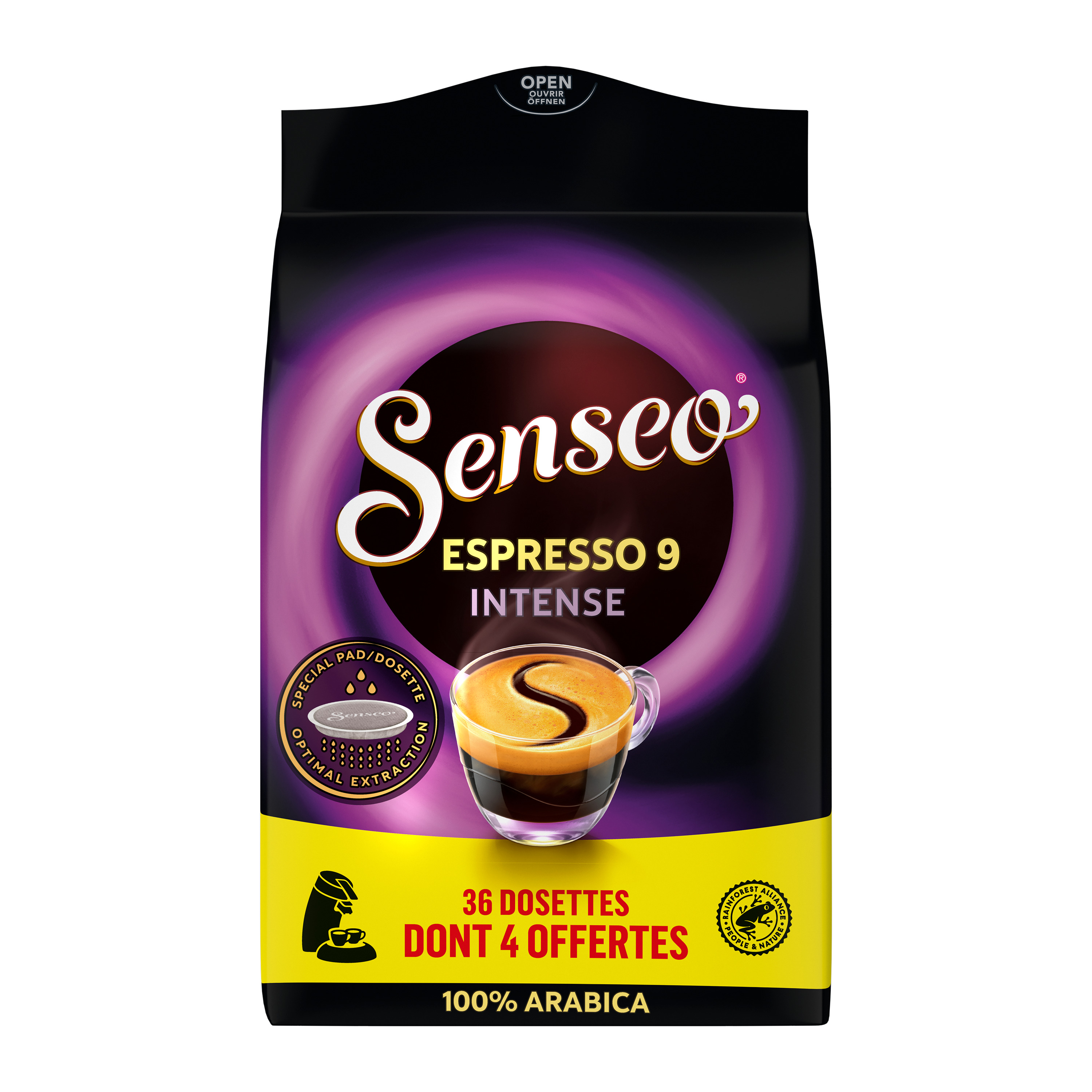 AUCHAN Capsules de café espresso classique intensité 8 compatibles