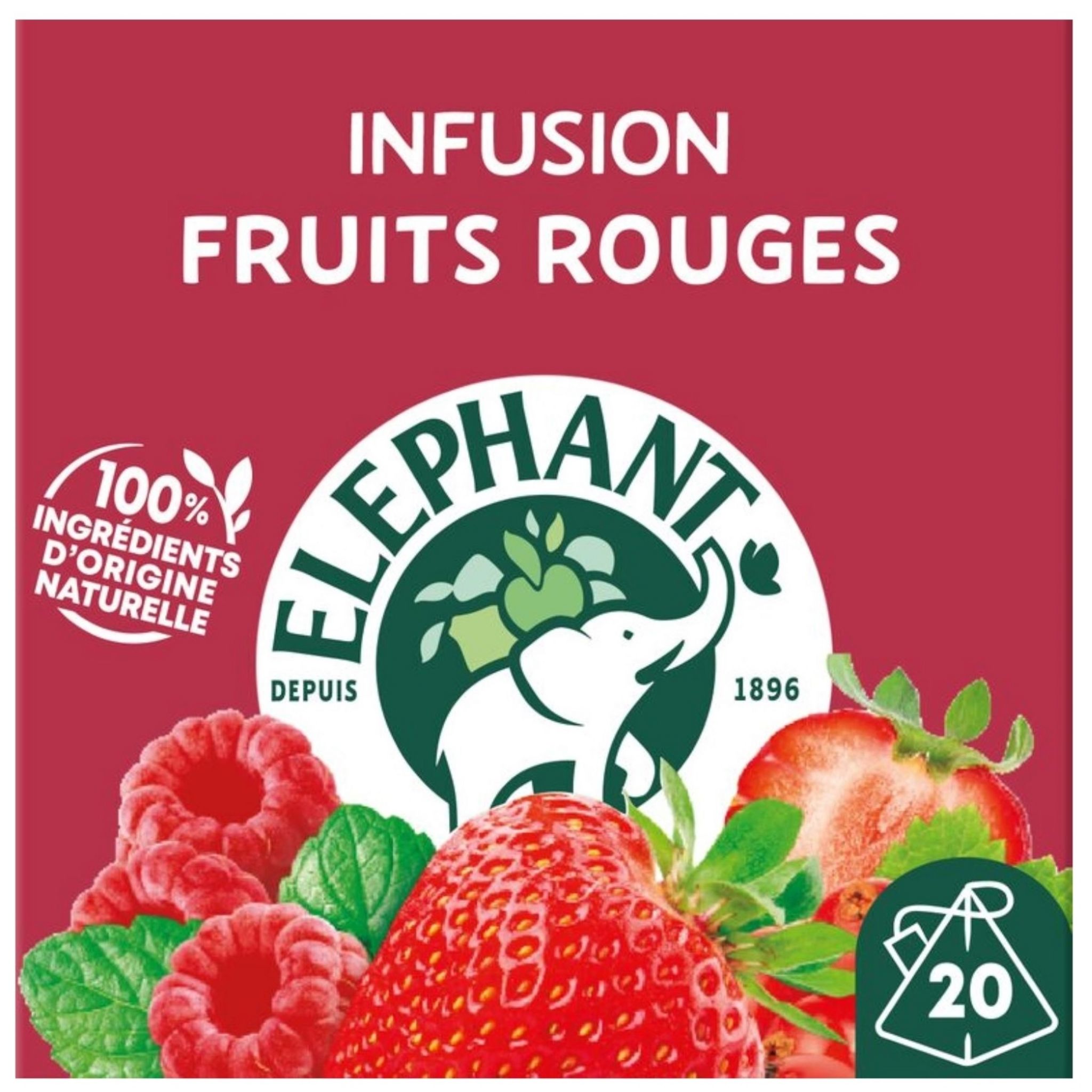 Infusion Fraise Myrtille 20 sachets - Place O Gout