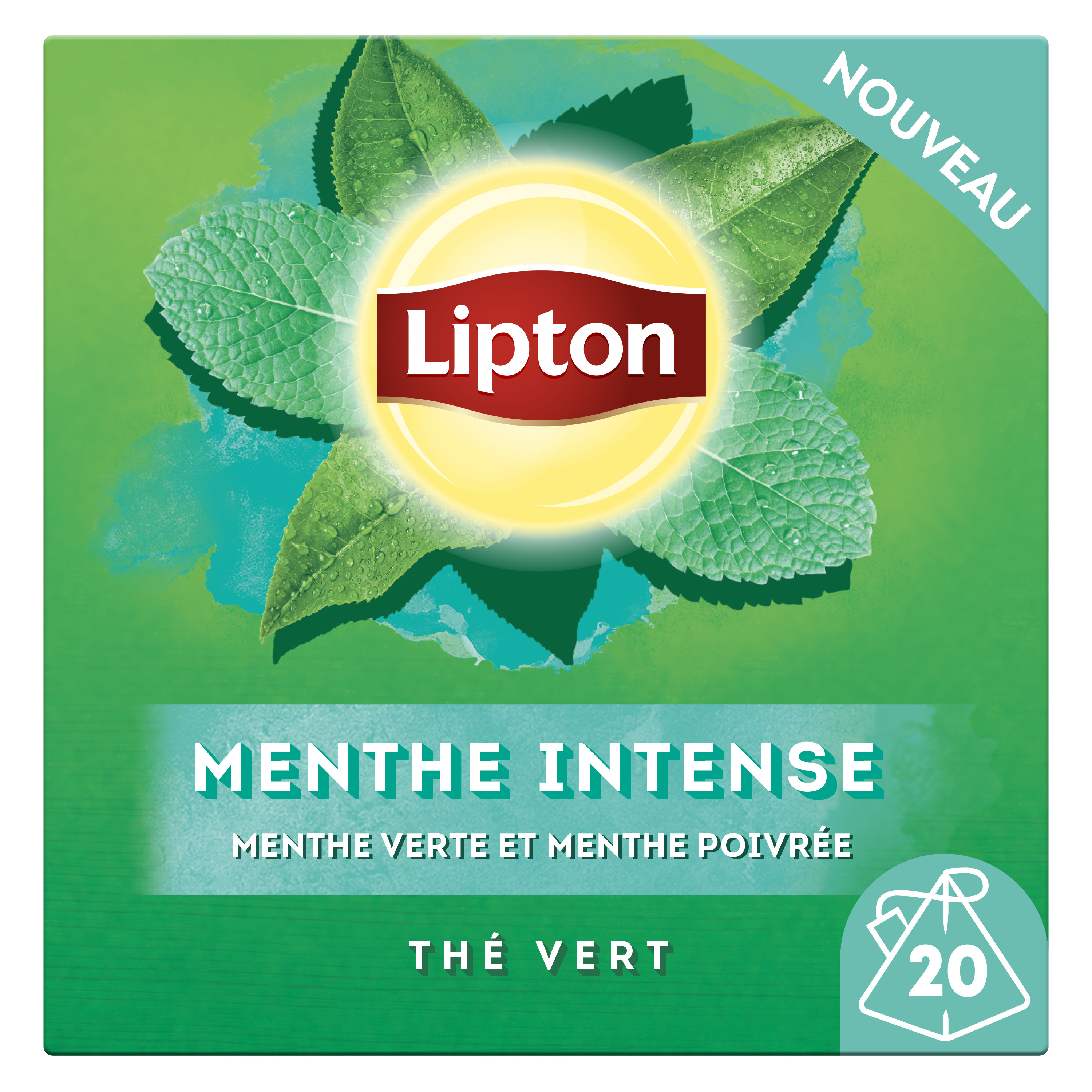 The vert a la menthe 20 dosettes souples auchan 50g - Tous les