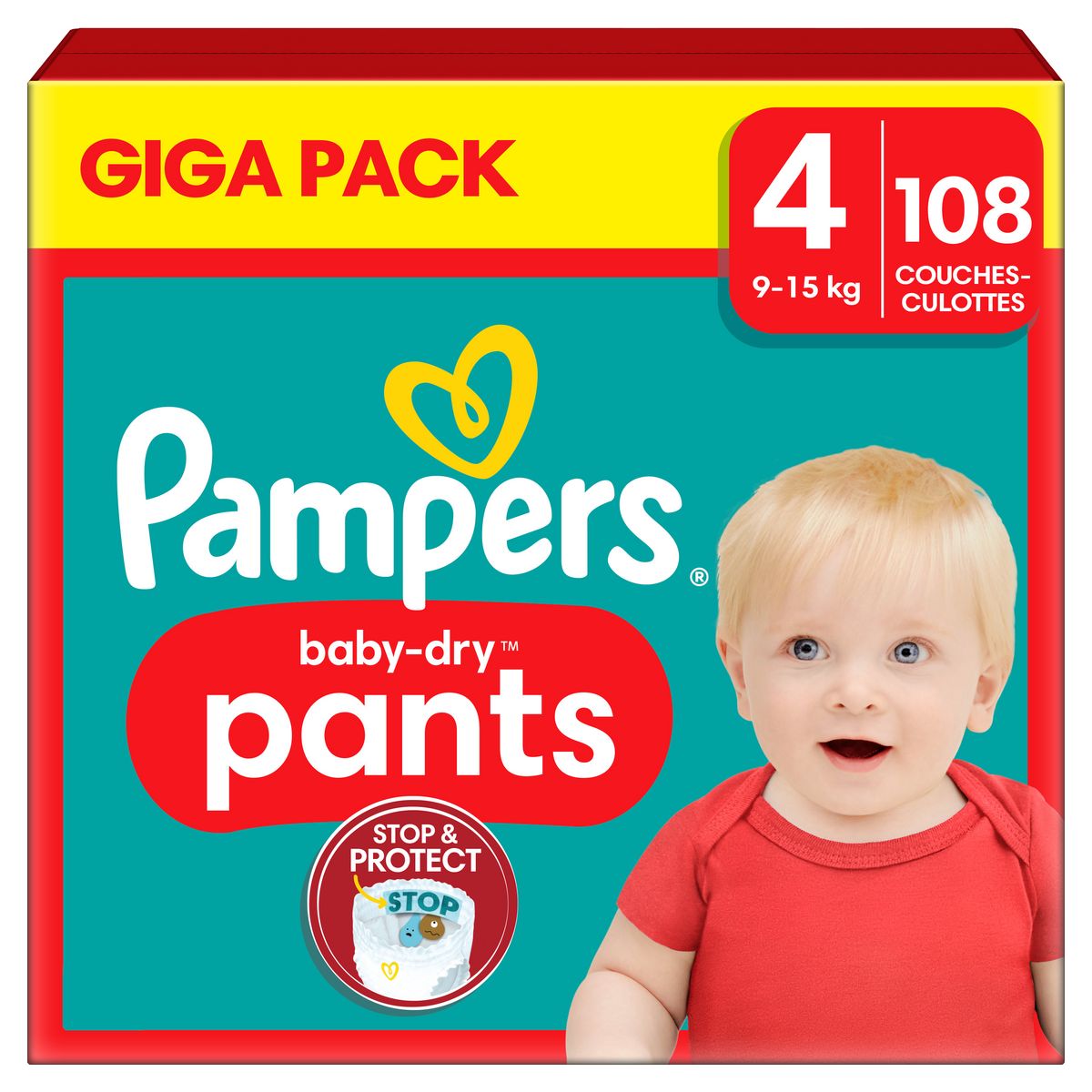 Pampers Couches-Culottes Baby-Dry Night Pants Taille 5