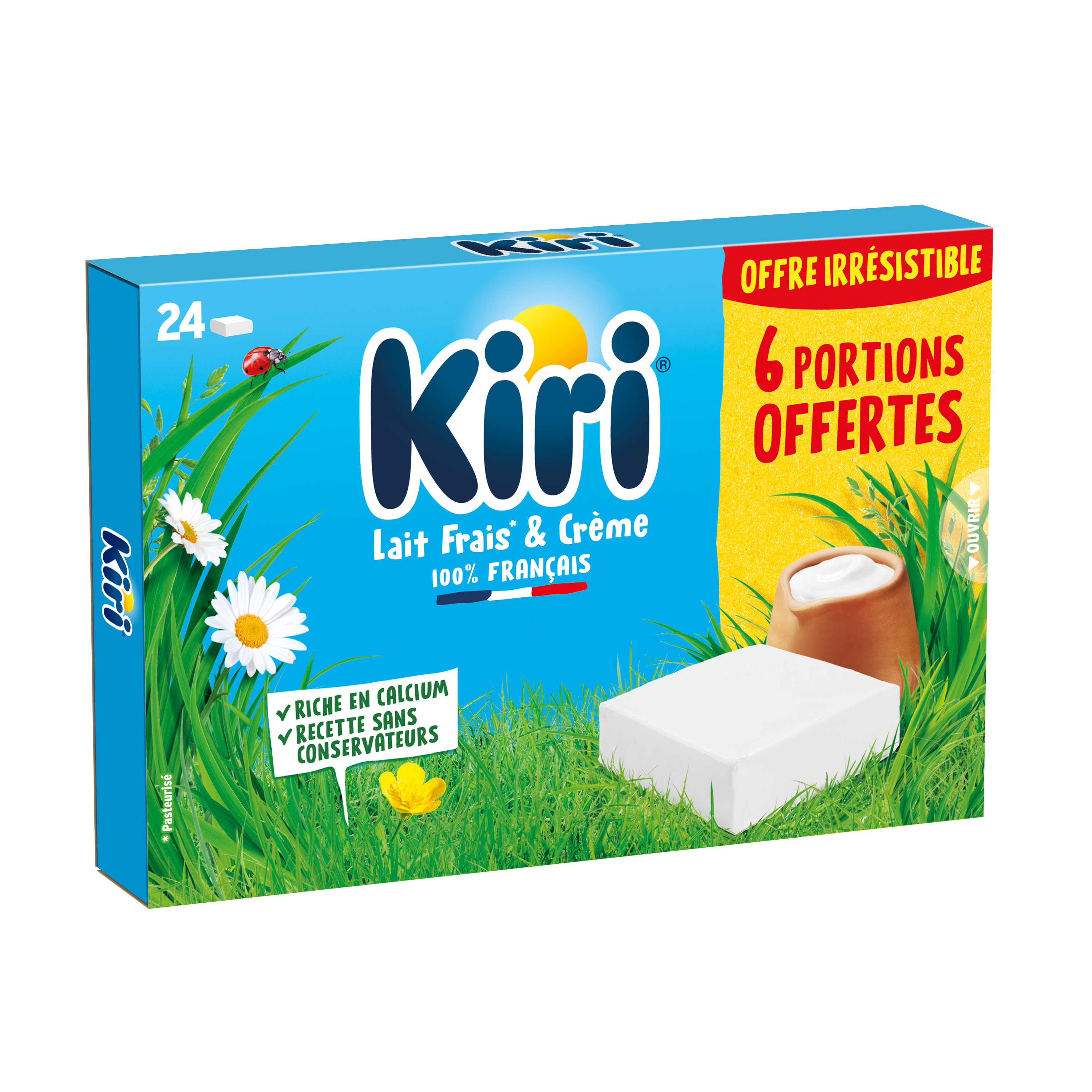 Fromage fondu, Kiri (x 24 portions, 432 g)