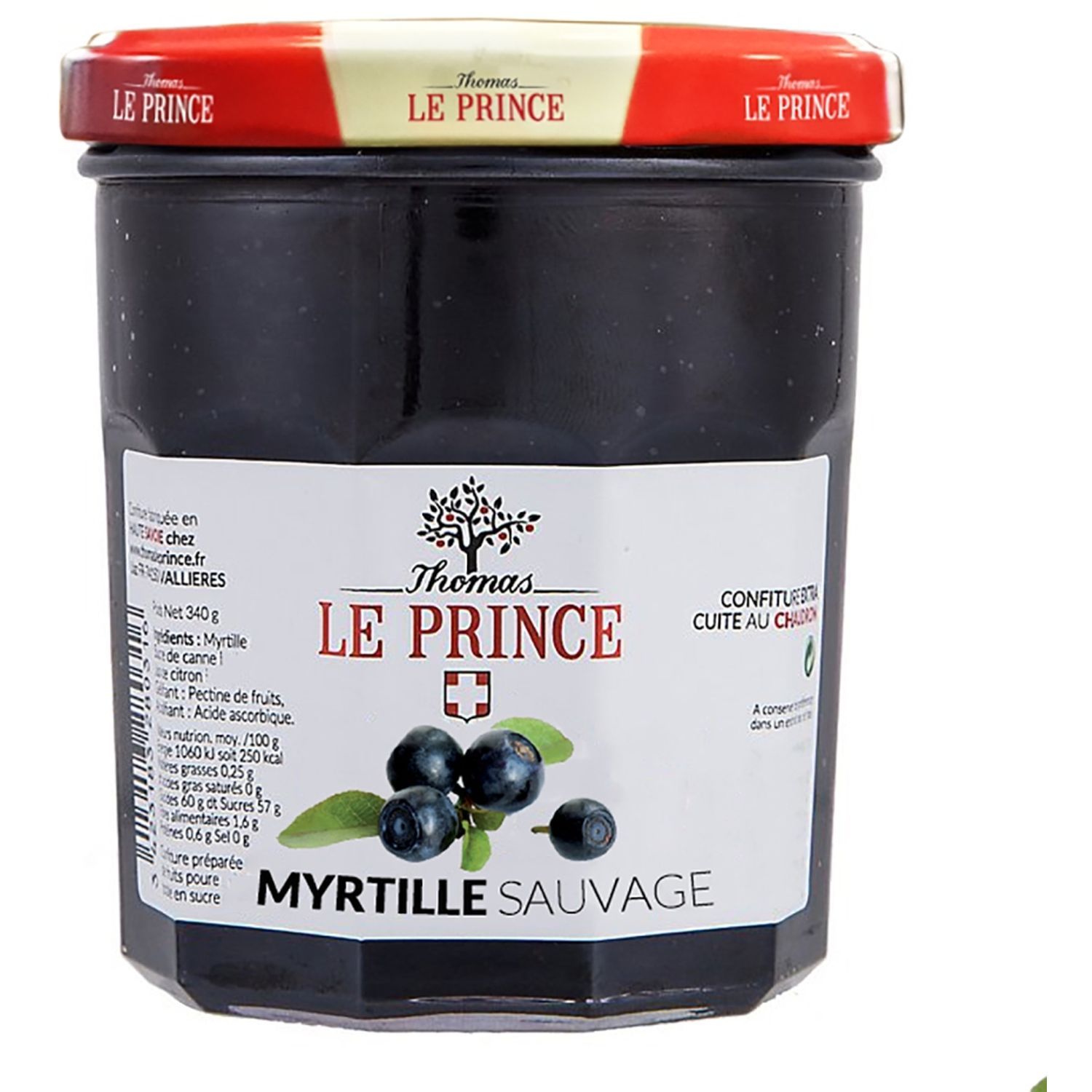 BONNE MAMAN Intense confiture de myrtille moins sucrée 335g pas