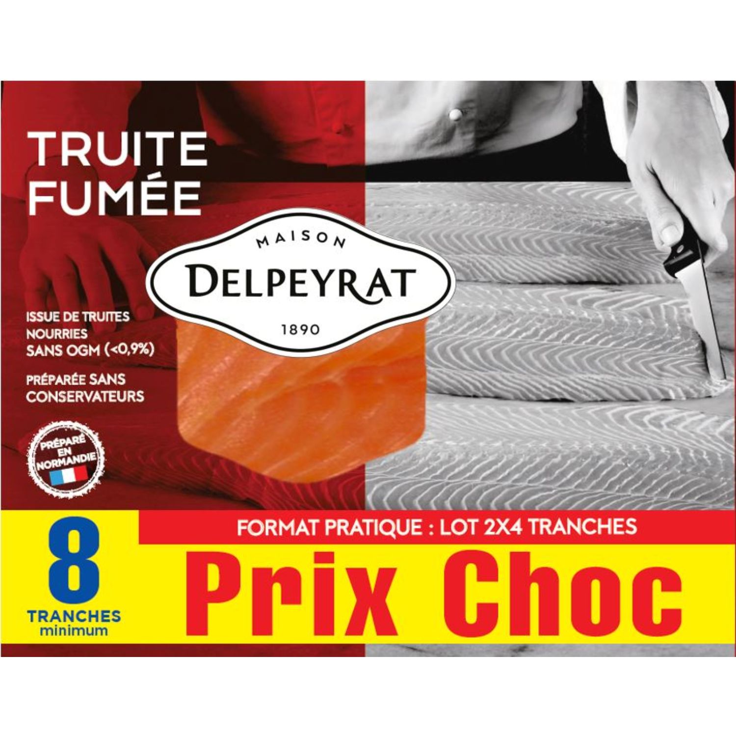 10 tranches de Truite Fumée 500 gr