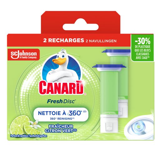 Canard Fresh Disc - Fraîcheur Citron Vert - Recharges