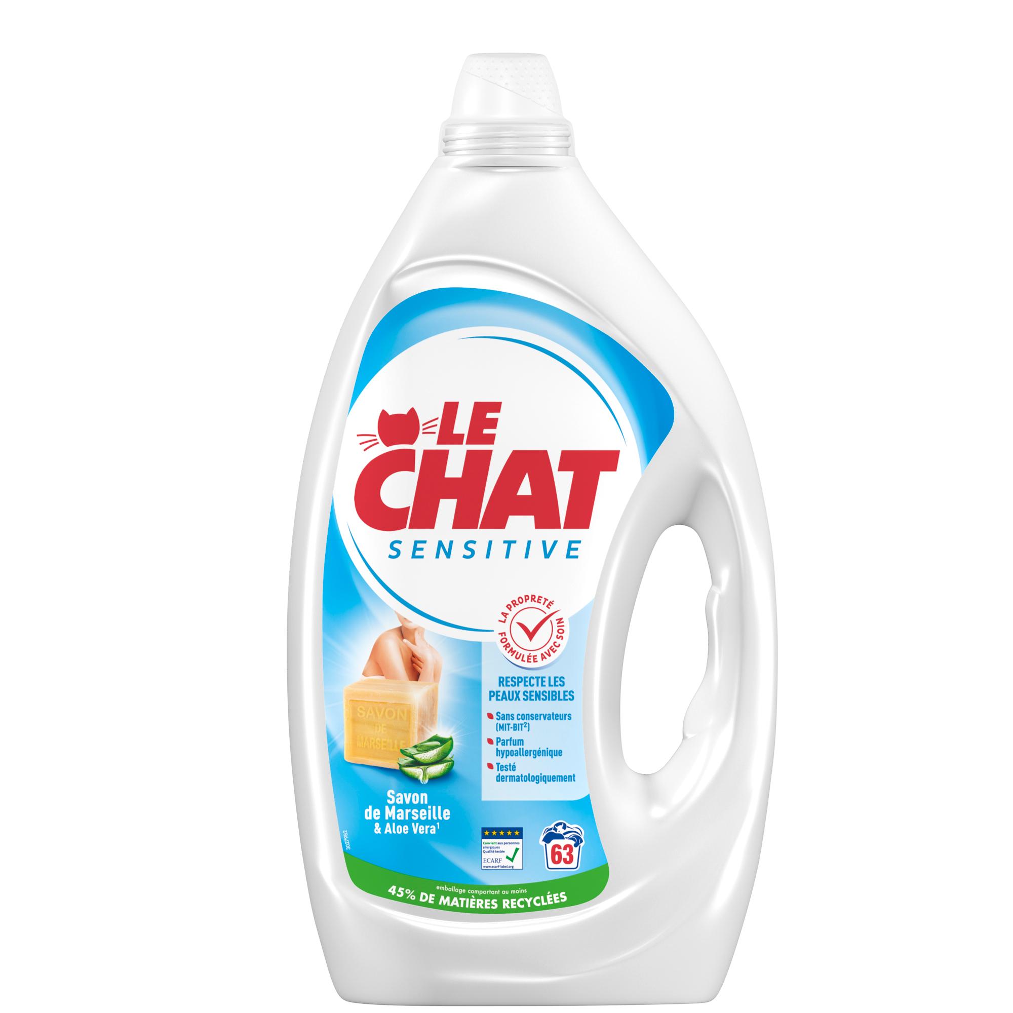 Buy Le Chat Sensitive Gel Laundry Liquid Detergent Sensitive Aloe Vera 1l  Online