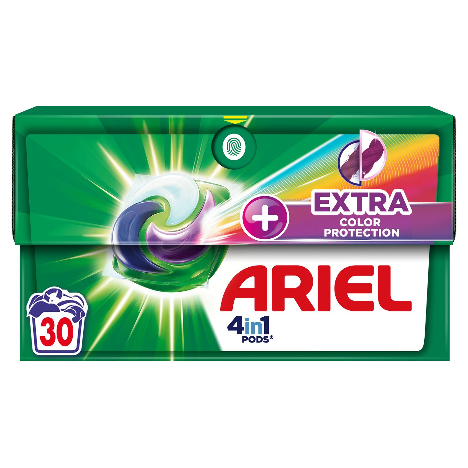 ARIEL Pods + Lessive capsules protection extra fibre 27 capsules pas cher 