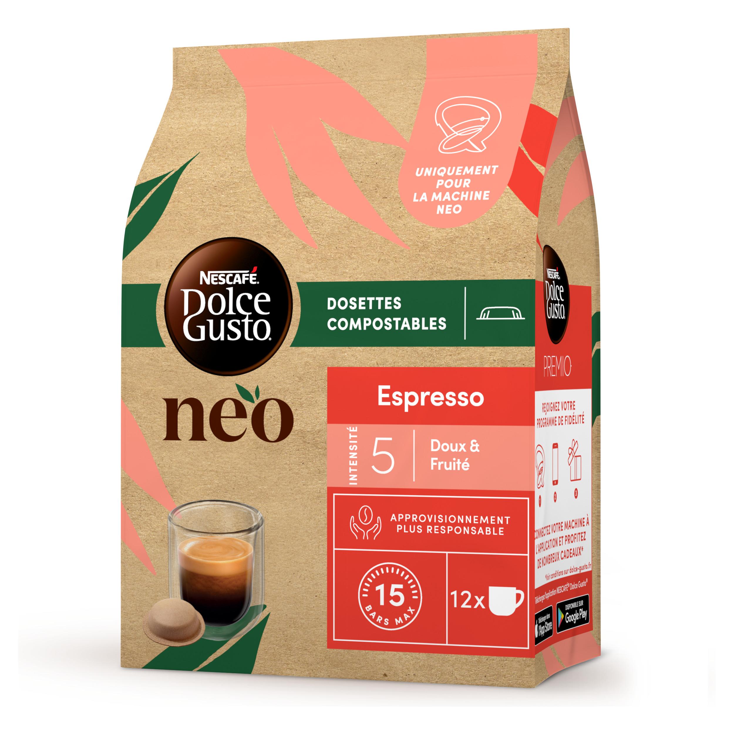 AUCHAN Capsules de café espresso intensité 9 compatibles Dolce