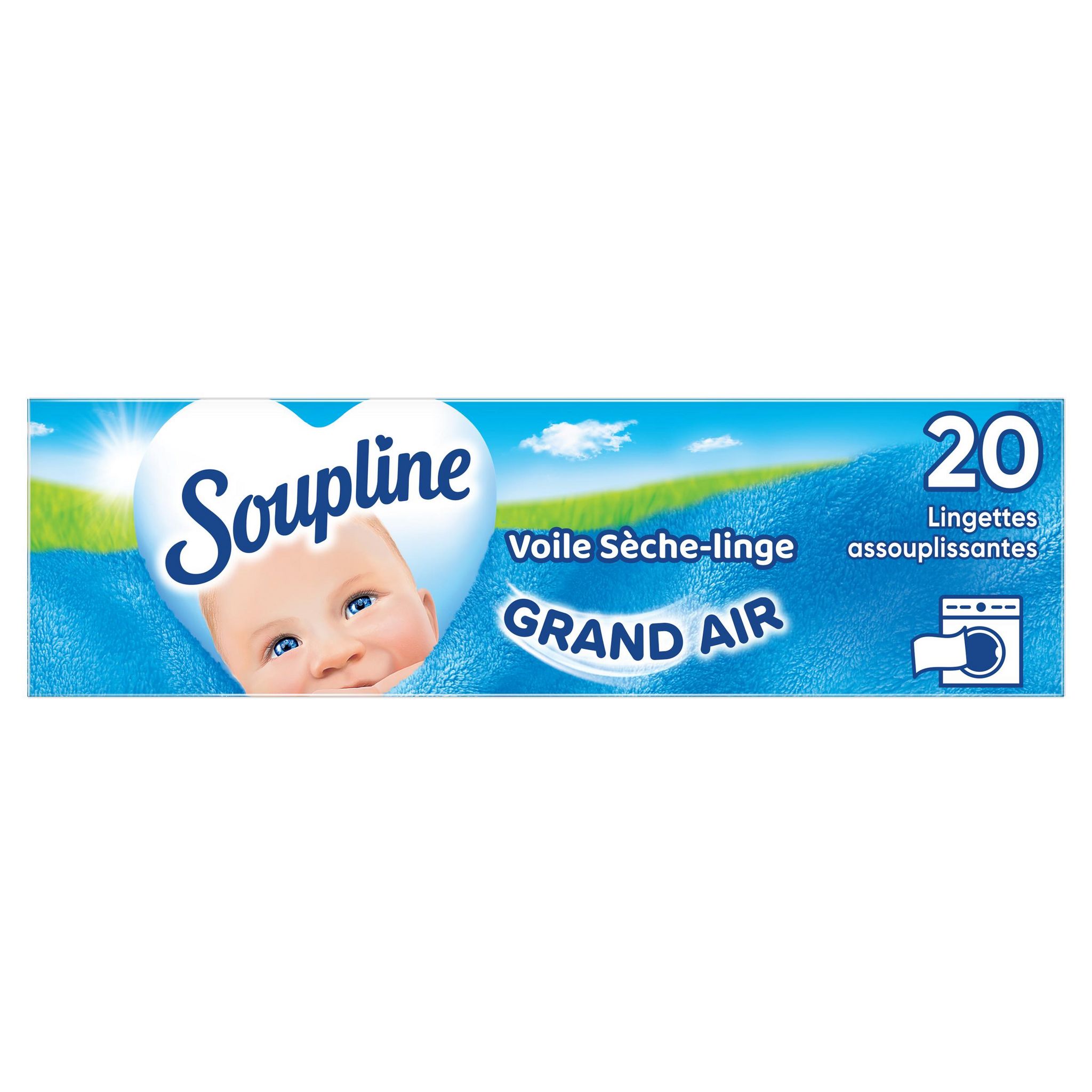 Lingettes adoucissantes pour sêche-linge, Soupline (x 20)