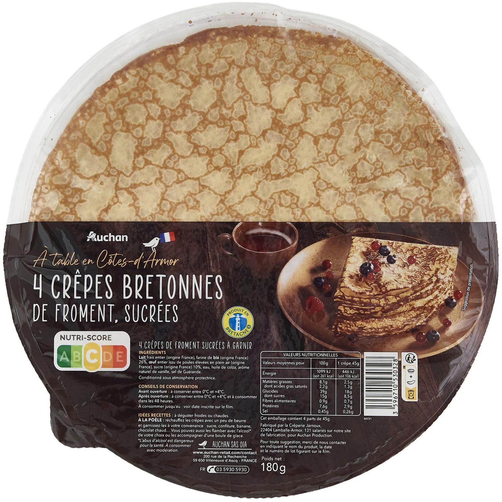 Mon epicerie fine de terroir Galettes Bretonnes Artisanales, 3x80g