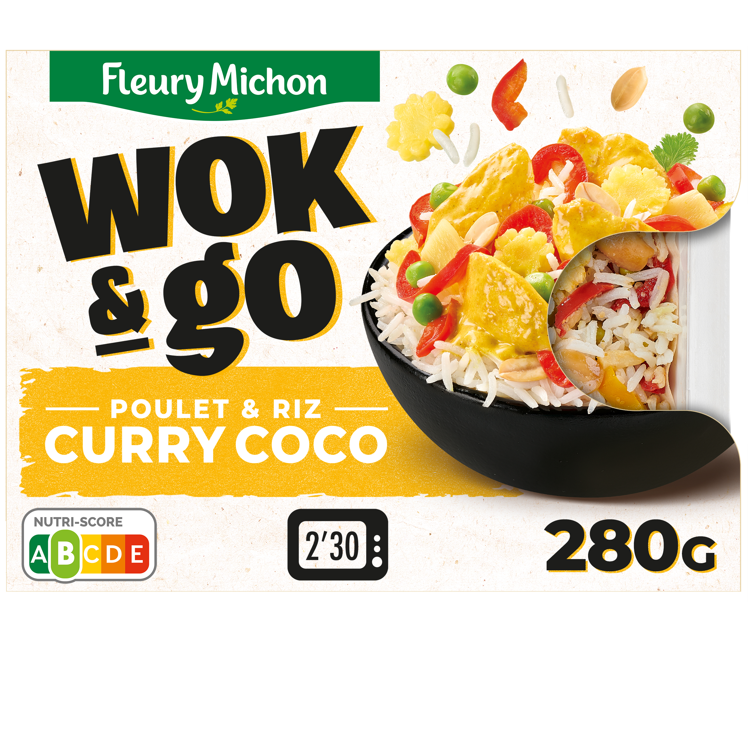 Weight Watchers Poulet Curry Coco Noix de Coco Riz aux Eclats de Légumes,  300g : : Epicerie