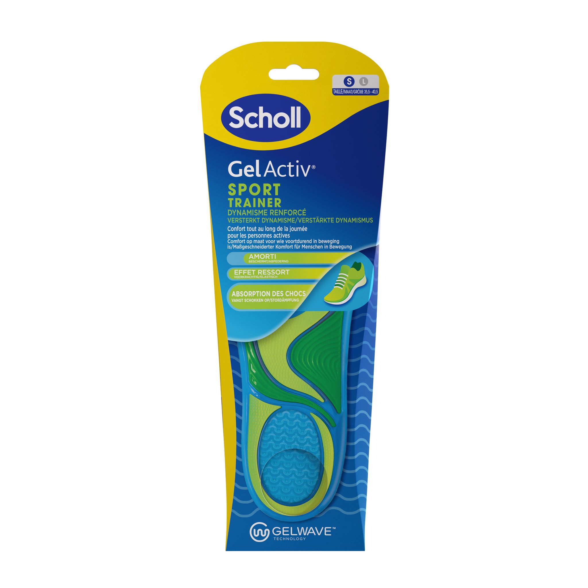 SCHOLL Gel active semelle sport taille 35.5 40.5 1 paire pas cher Auchan