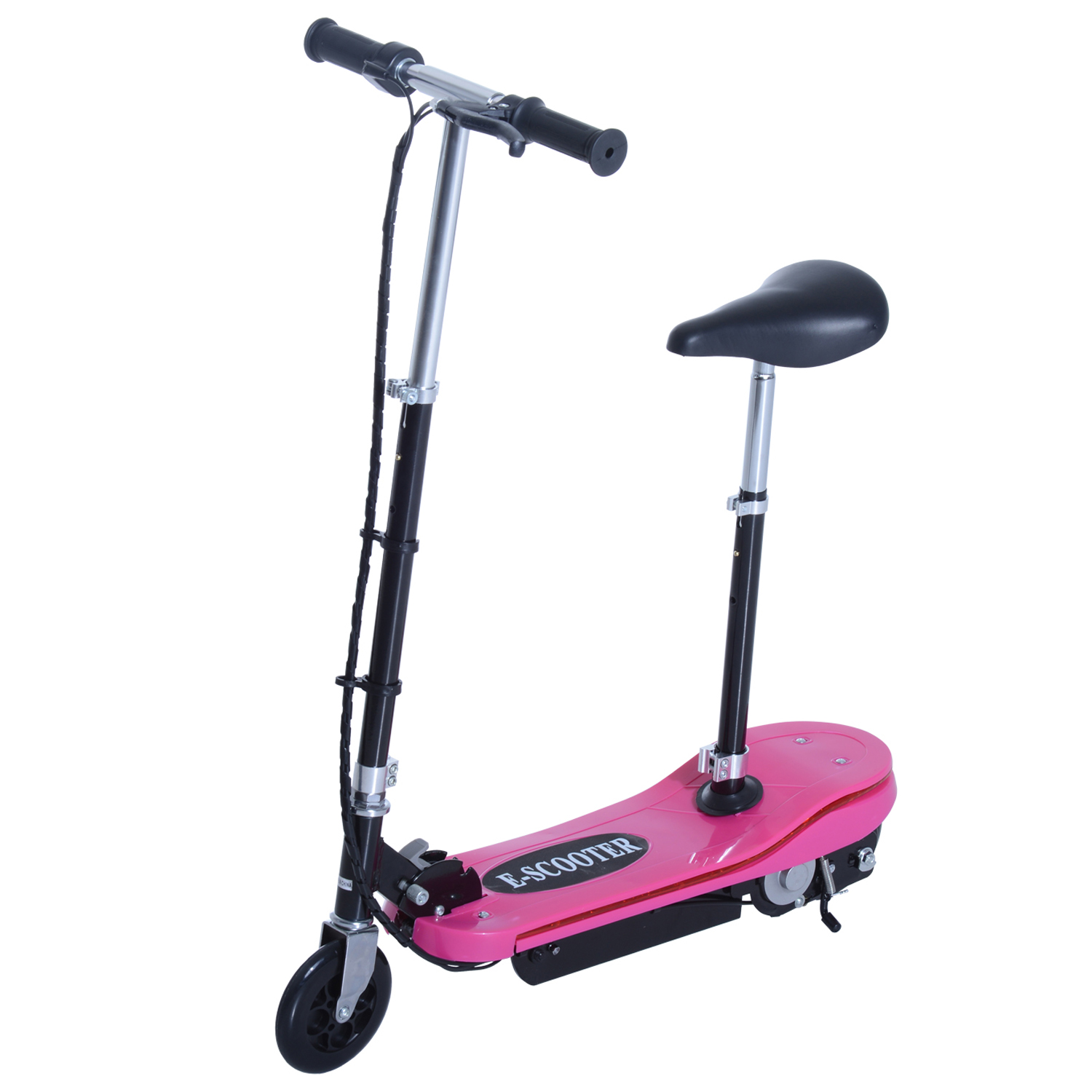 Trottinette électrique 120 W pliable pour enfant de 7 à 12 ans hauteur  guidon et selle réglable 10 Km/h max. rouge - Trottinette électrique enfant  - Achat & prix