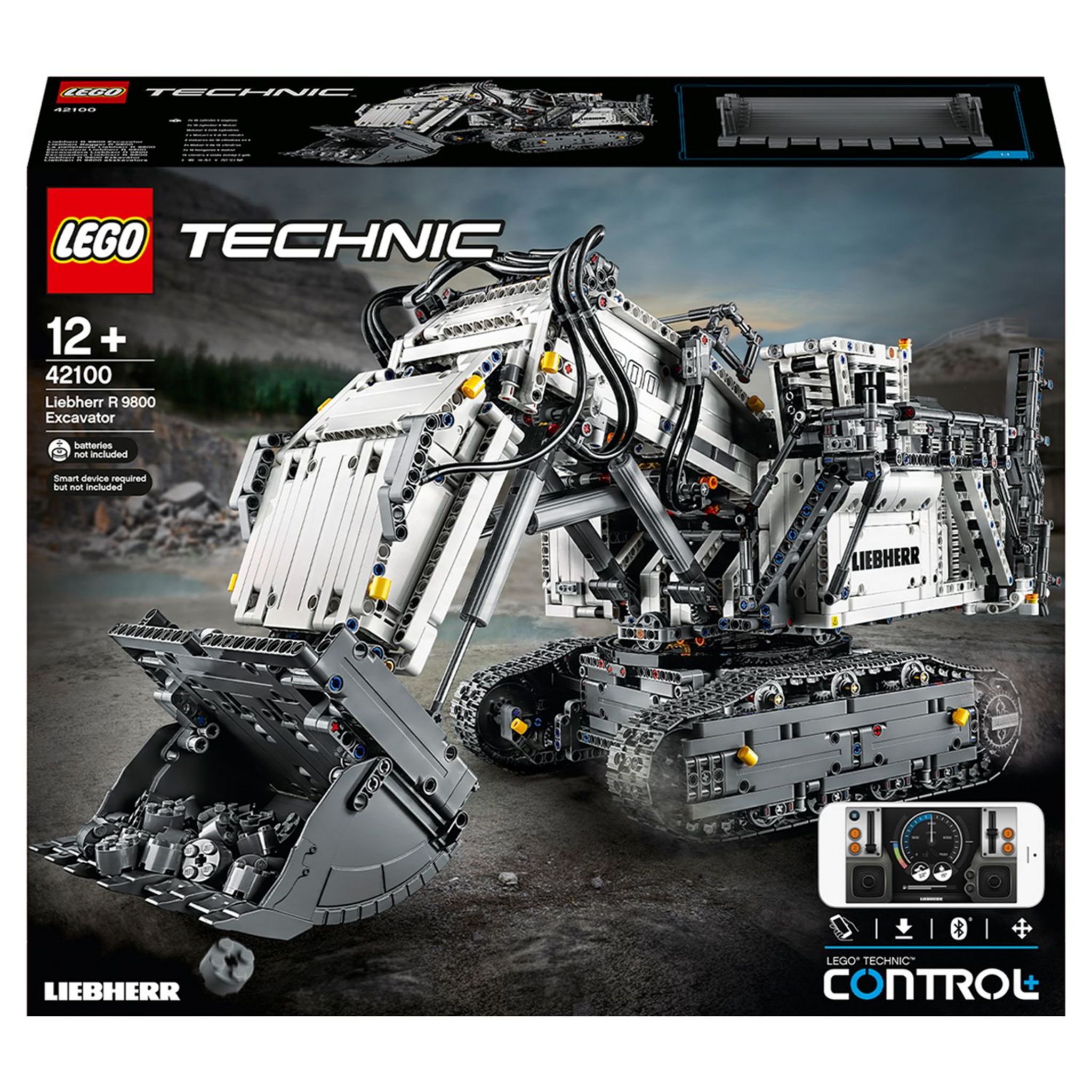LEGO Technic 42146 La Grue sur Chenilles Liebherr LR 13000, Maquette Engin  de Chantier Télécommandé, pour Adultes