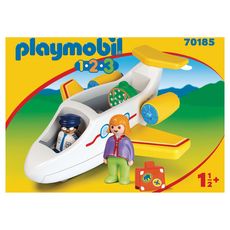 PLAYMOBIL 70185 - 1.2.3 - Avion avec pilote et vacancière