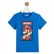 MARIO  T-shirt manches courtes garçon. Coloris disponibles : Bleu