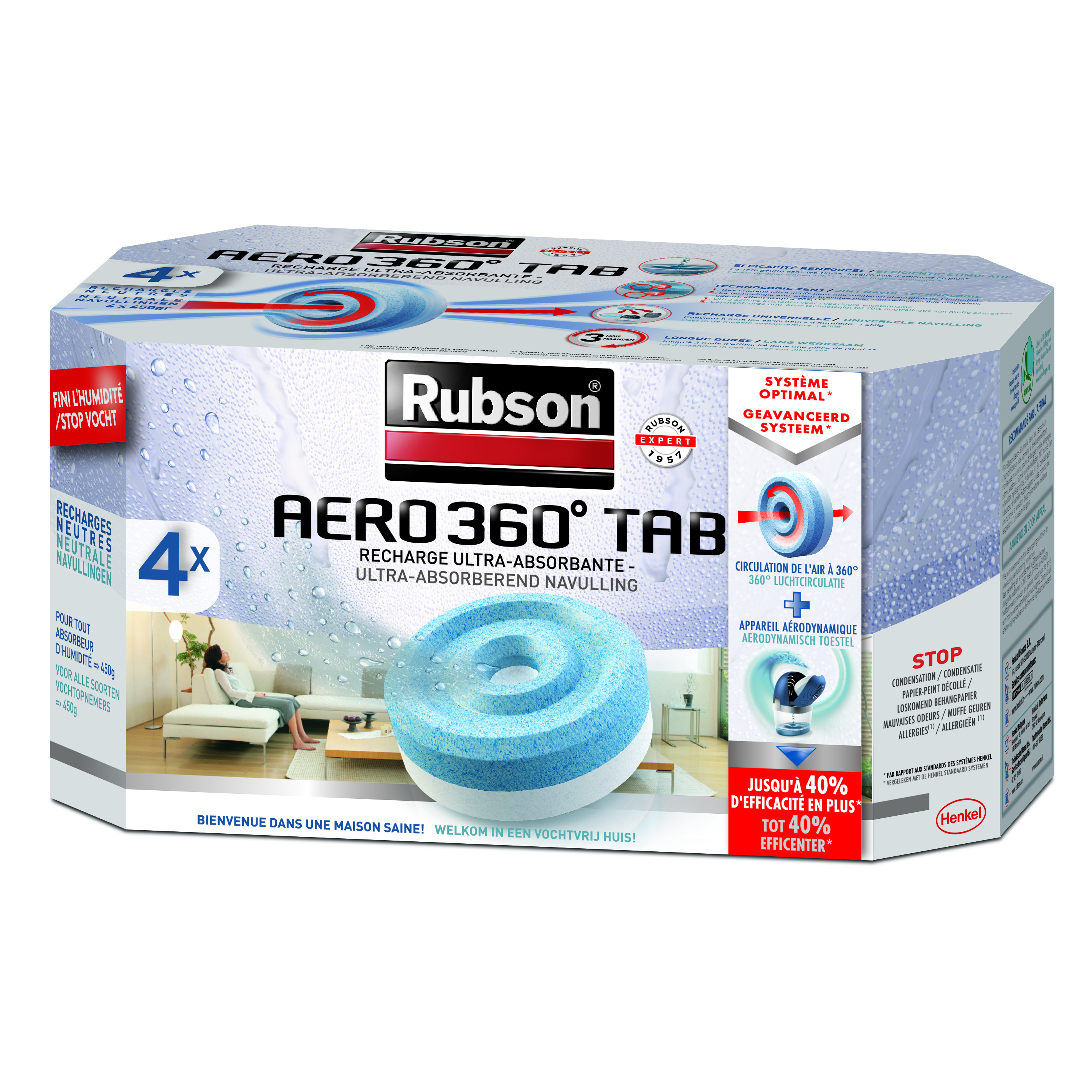 Soldes Rubson Absorbeur d'humidité Aero 360 - 20 m² 2024 au meilleur prix  sur