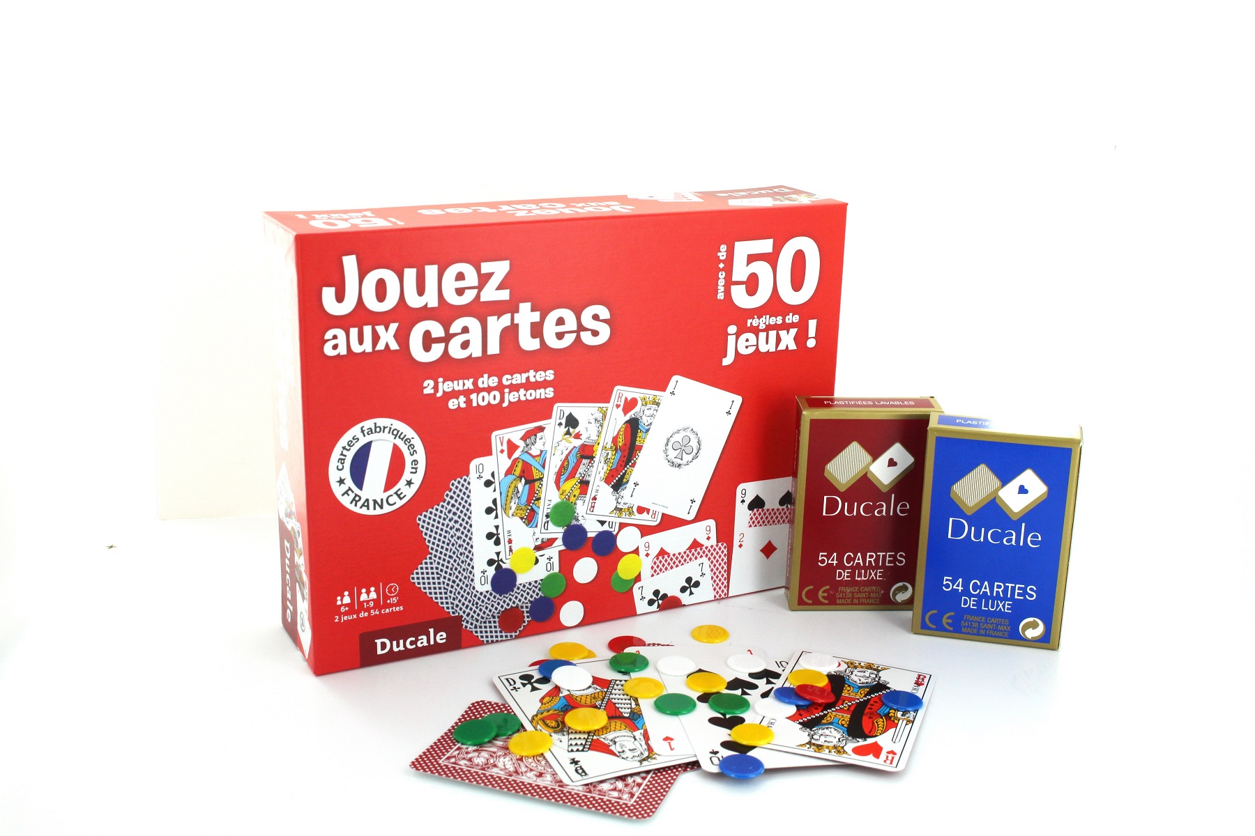 Jeu de cartes à jouer classiques 54 cartes française pas chers