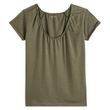 IN EXTENSO T-shirt manches courtes vert kaki femme. Coloris disponibles : Vert